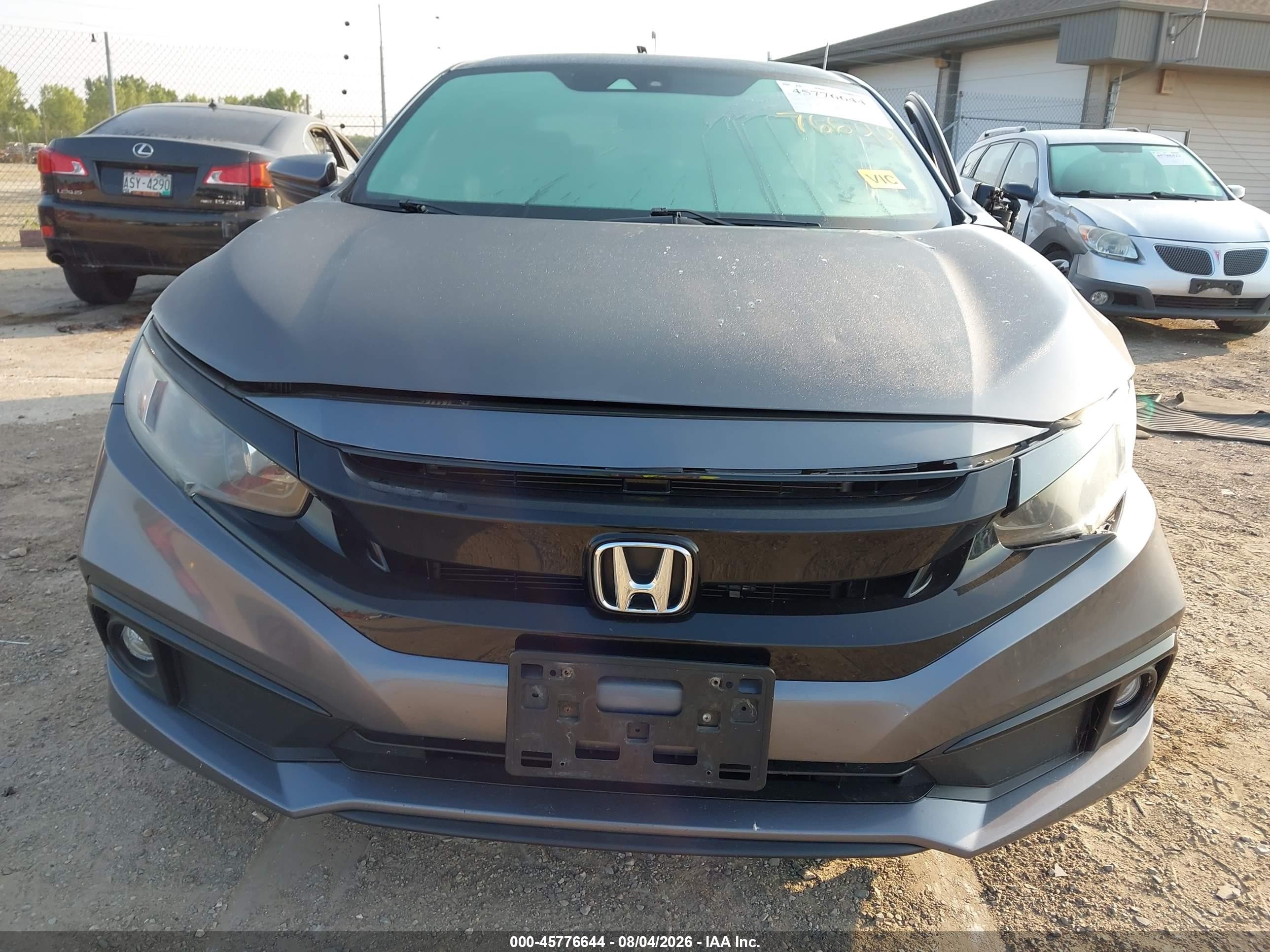 2019 Honda Civic Sport Gray vin: 2HGFC2F84KH547184