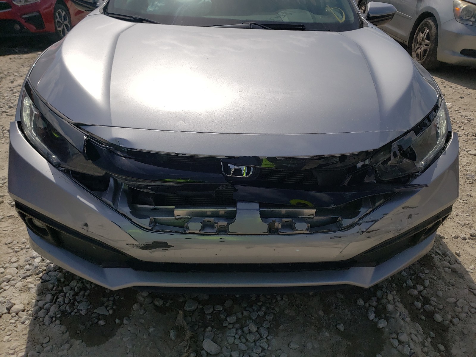 2019 Honda Civic Sport Серебряный vin: 2HGFC2F84KH600448