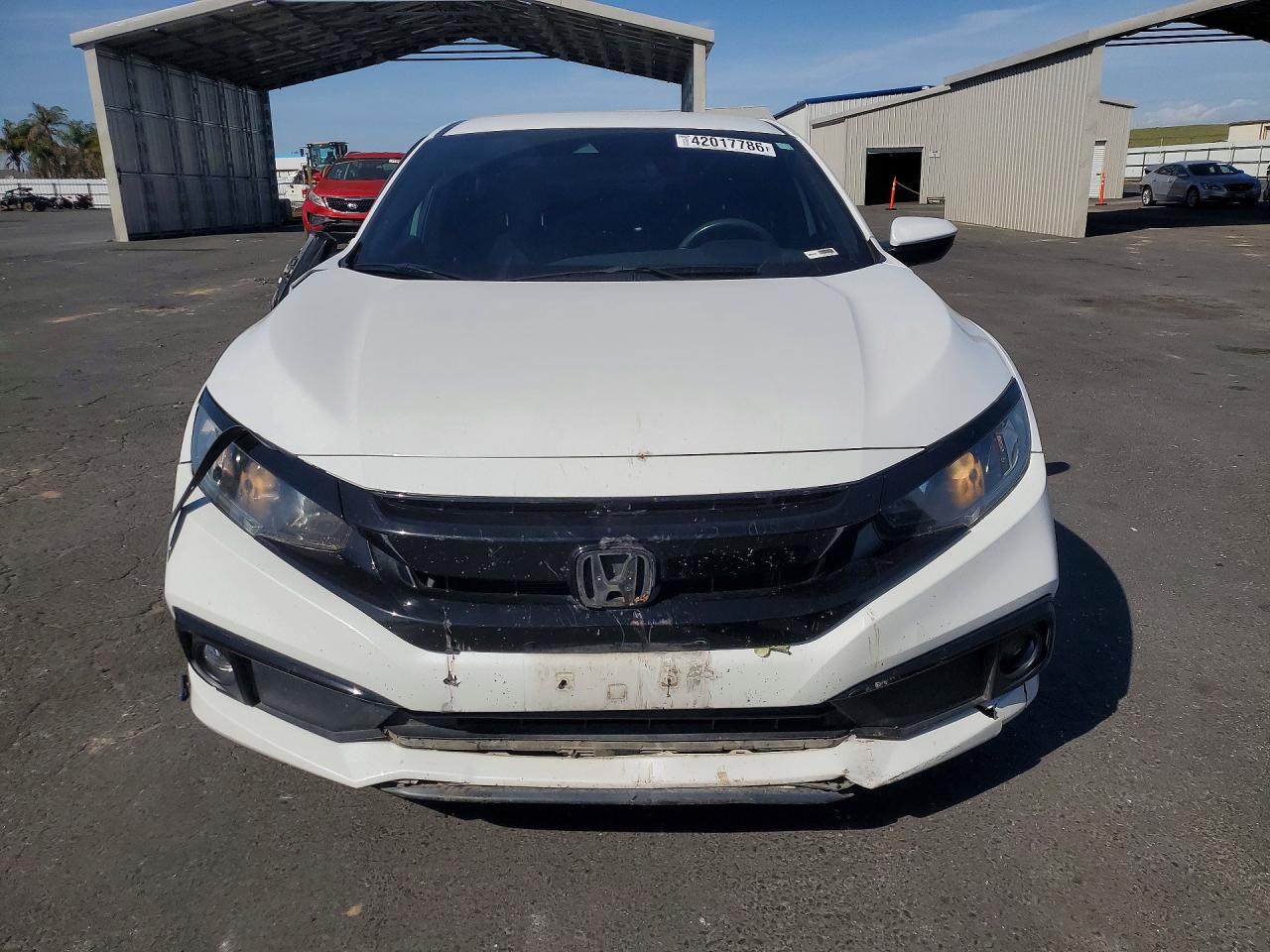 2020 Honda Civic Sport White vin: 2HGFC2F84LH511142