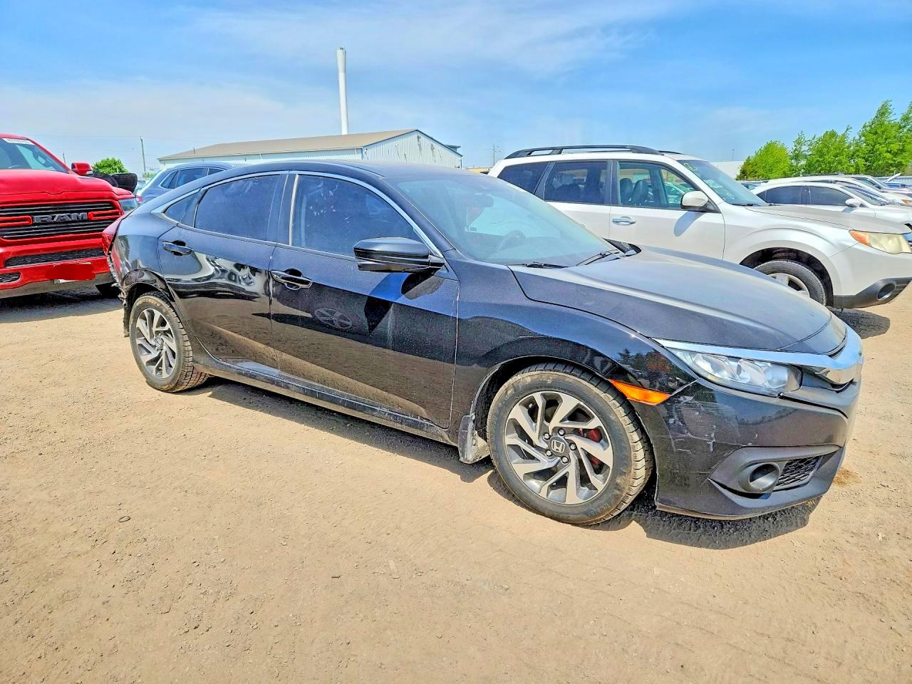 2018 Honda Civic Ex Черный vin: 2HGFC2F85JH017501
