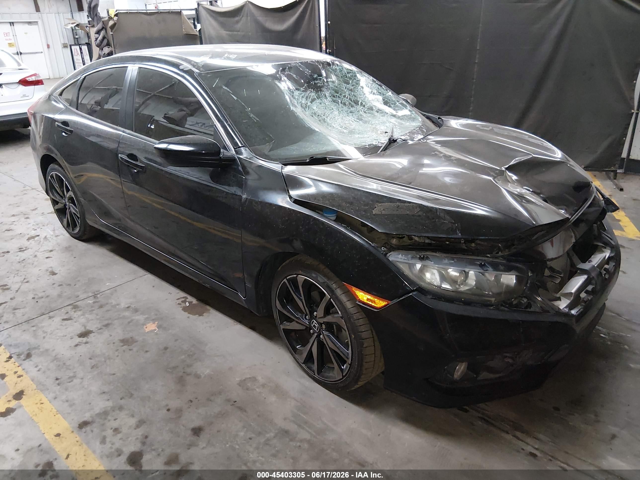 2019 Honda Civic Sport Black vin: 2HGFC2F85KH548120