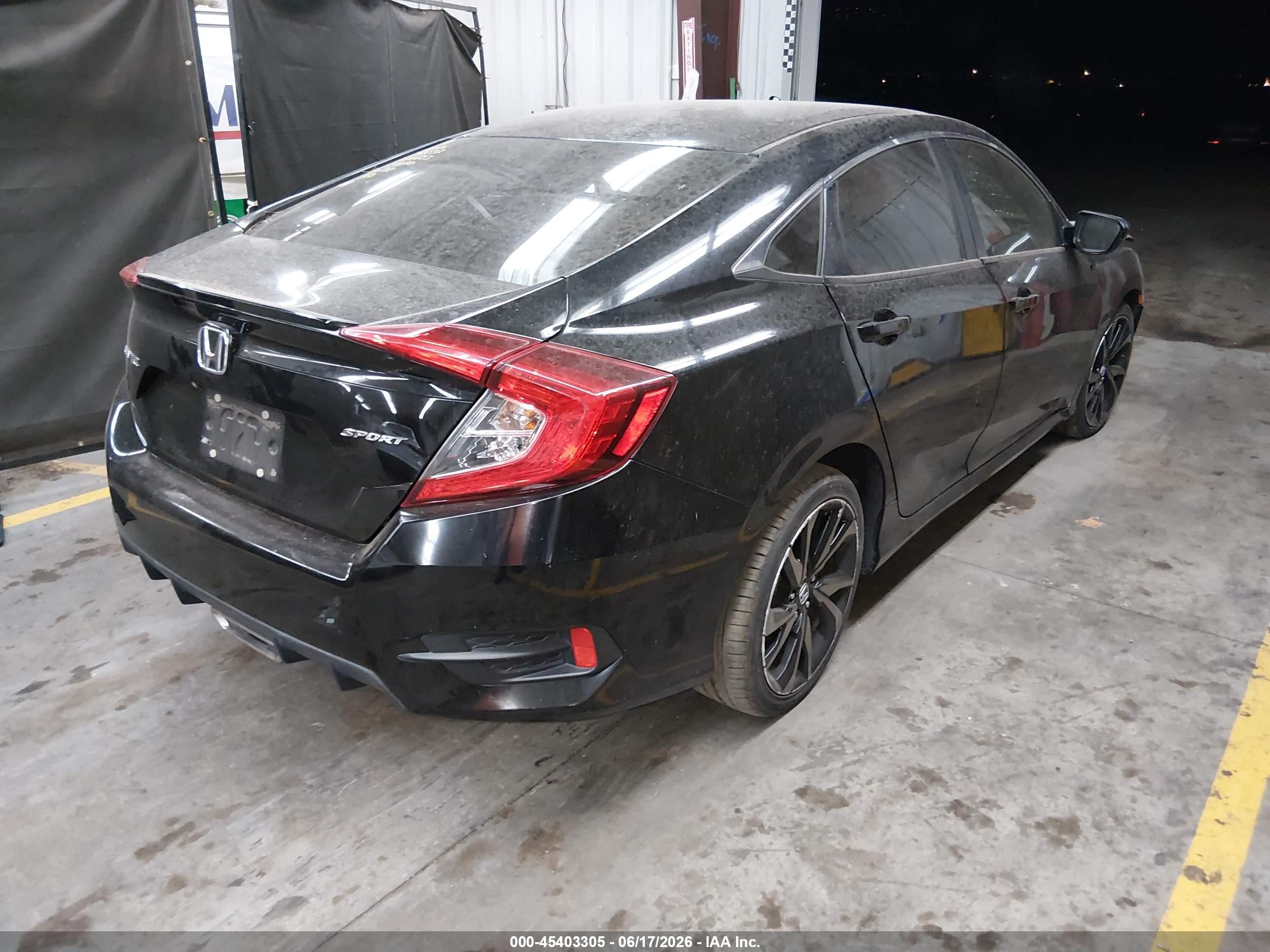 2019 Honda Civic Sport Black vin: 2HGFC2F85KH548120