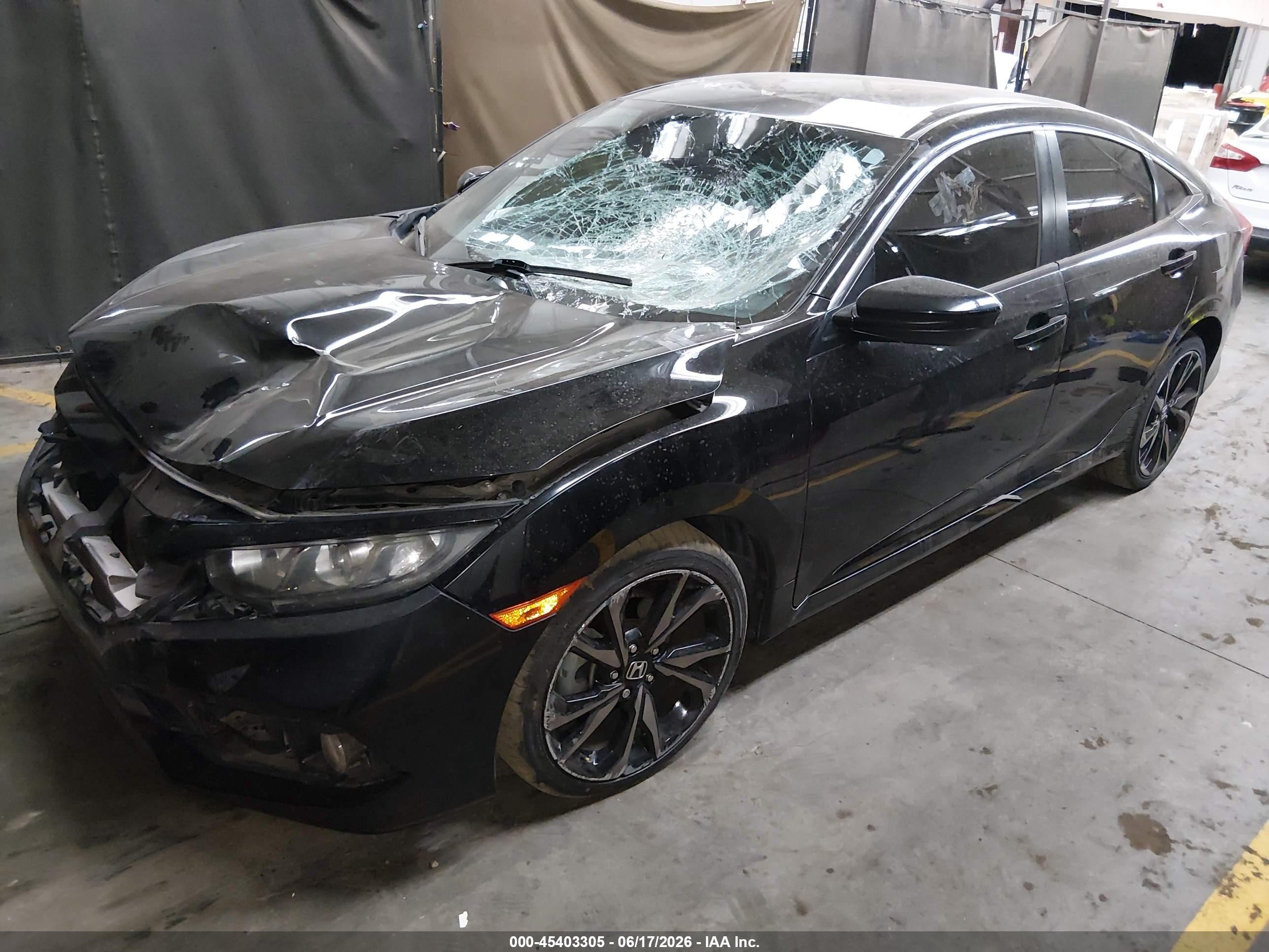 2019 Honda Civic Sport Black vin: 2HGFC2F85KH548120