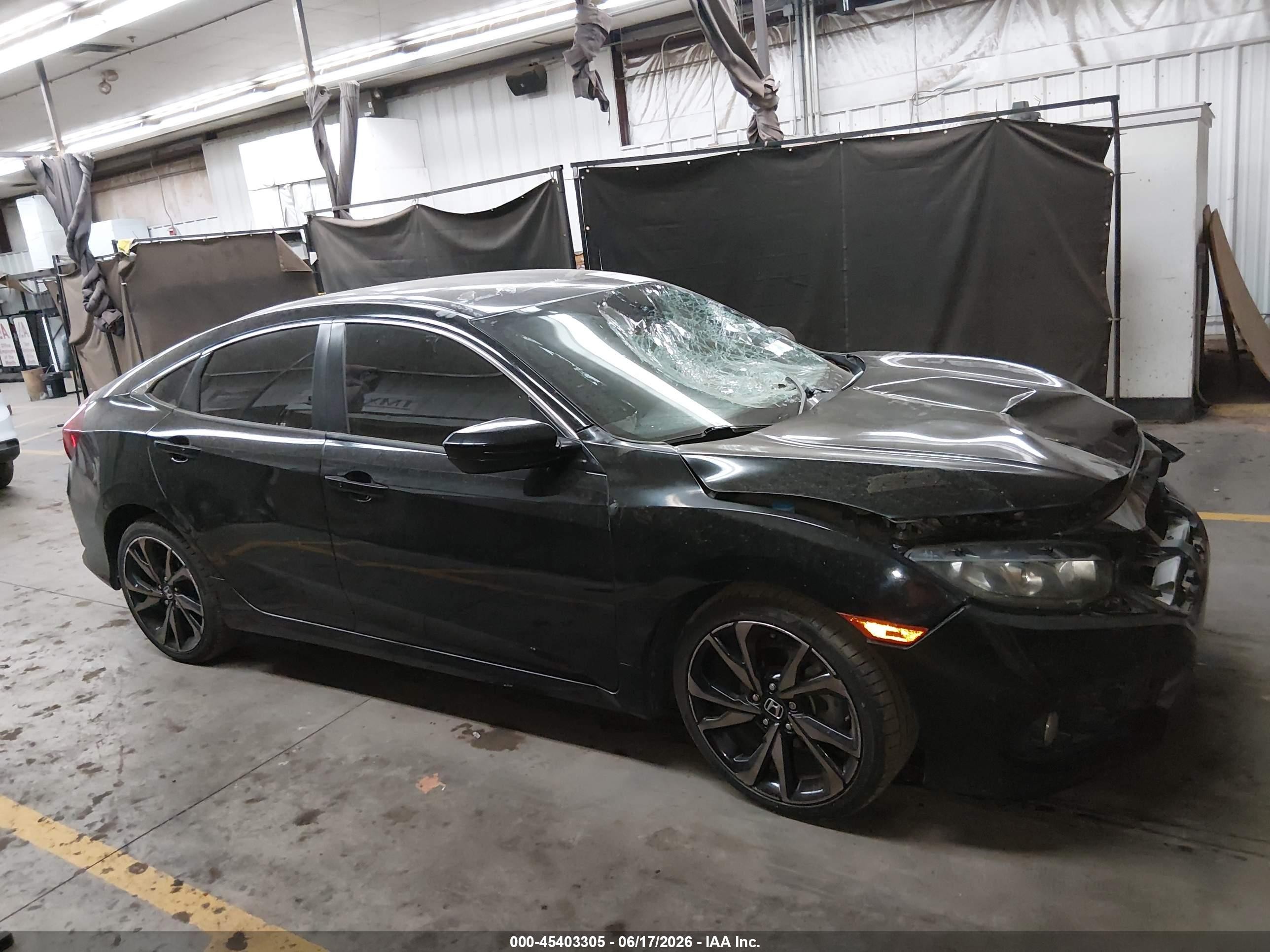 2019 Honda Civic Sport Black vin: 2HGFC2F85KH548120