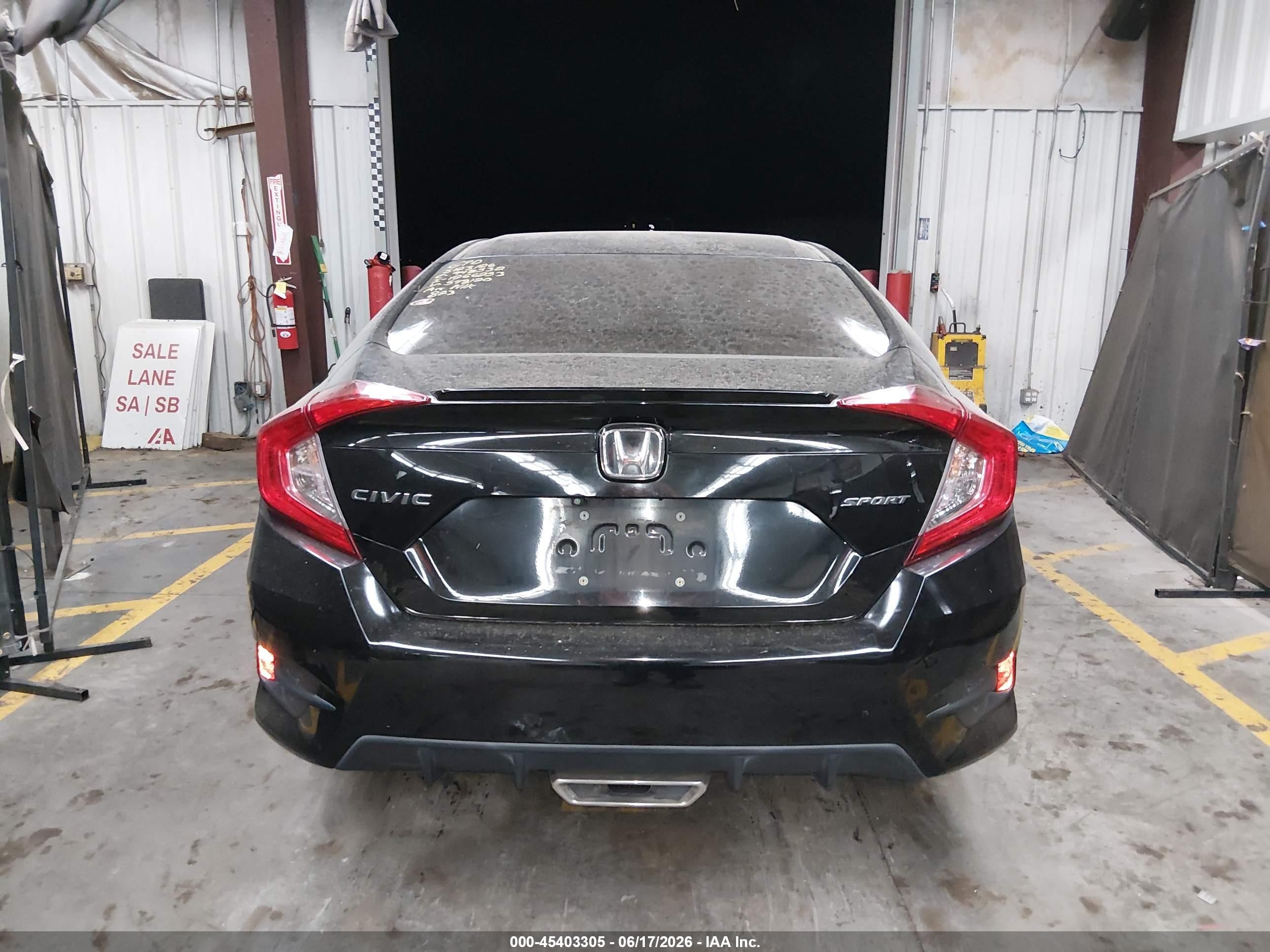 2019 Honda Civic Sport Black vin: 2HGFC2F85KH548120