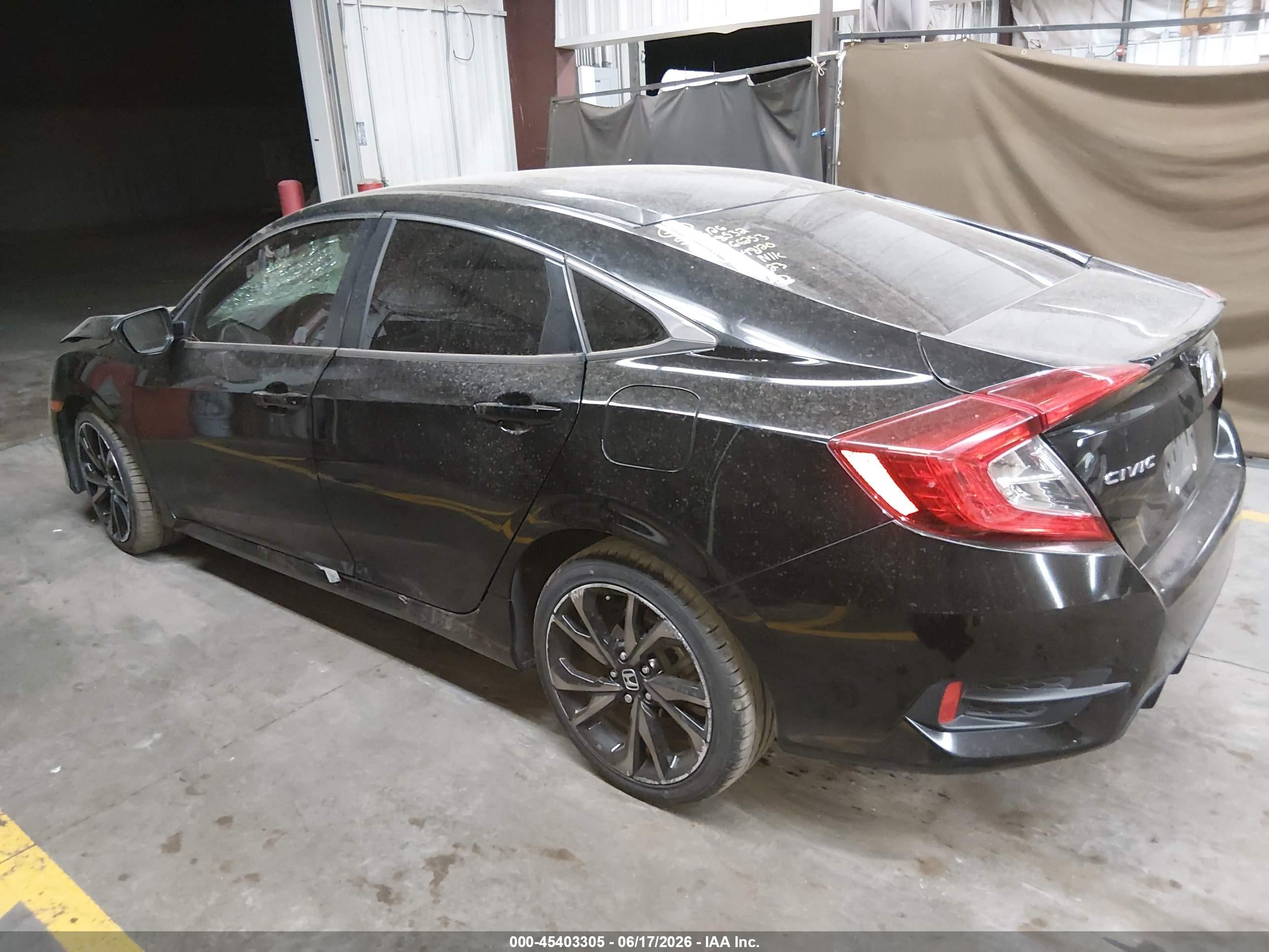 2019 Honda Civic Sport Black vin: 2HGFC2F85KH548120