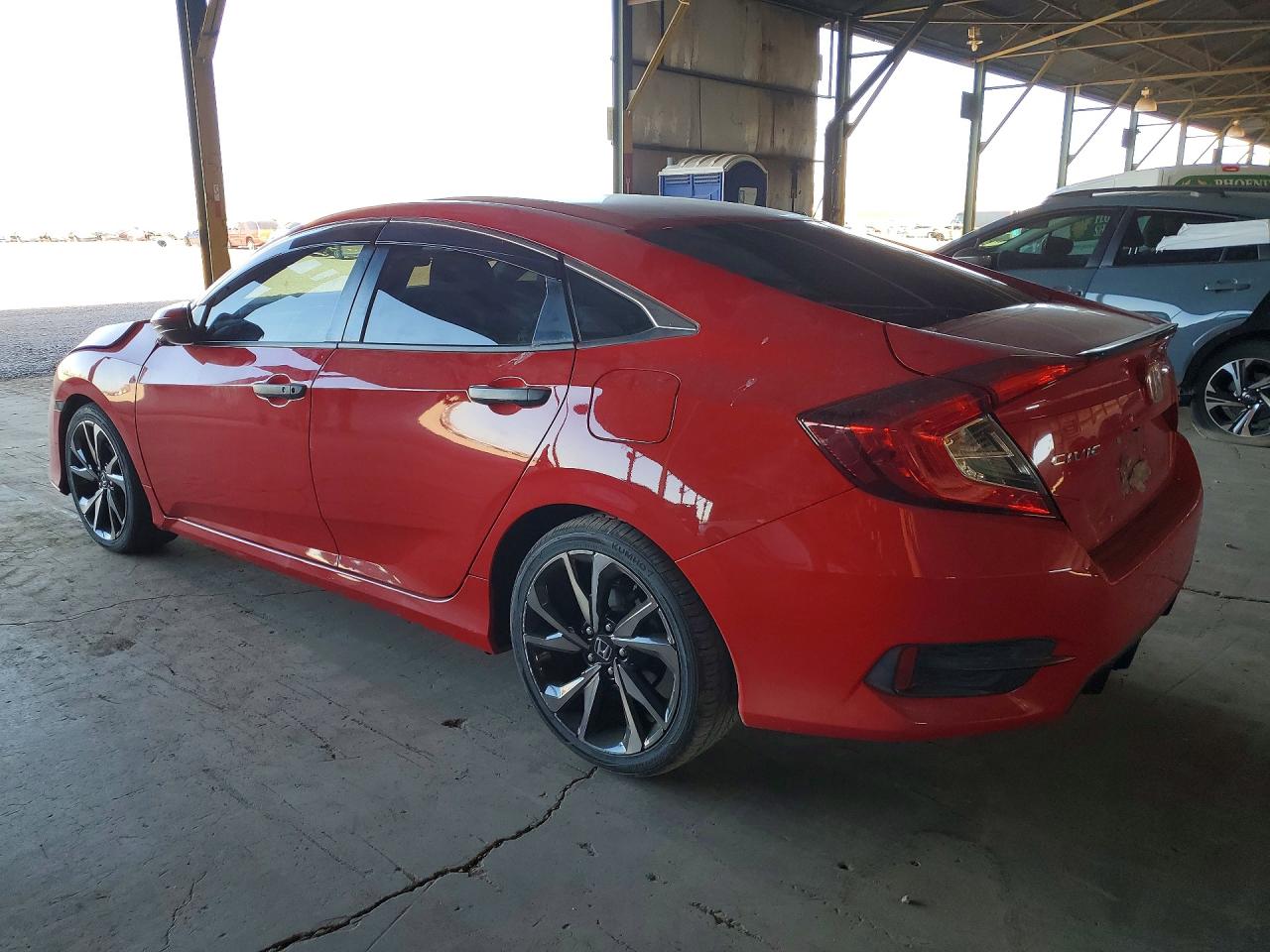 2019 Honda Civic Sport Red vin: 2HGFC2F85KH556508