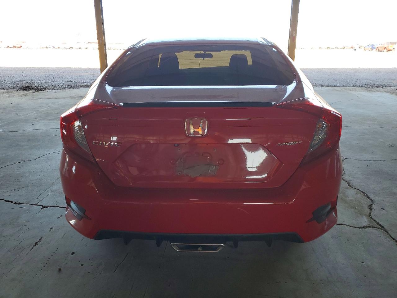 2019 Honda Civic Sport Red vin: 2HGFC2F85KH556508