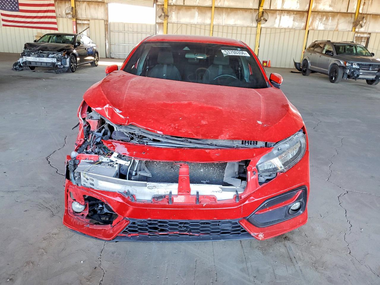 2019 Honda Civic Sport Red vin: 2HGFC2F85KH556508