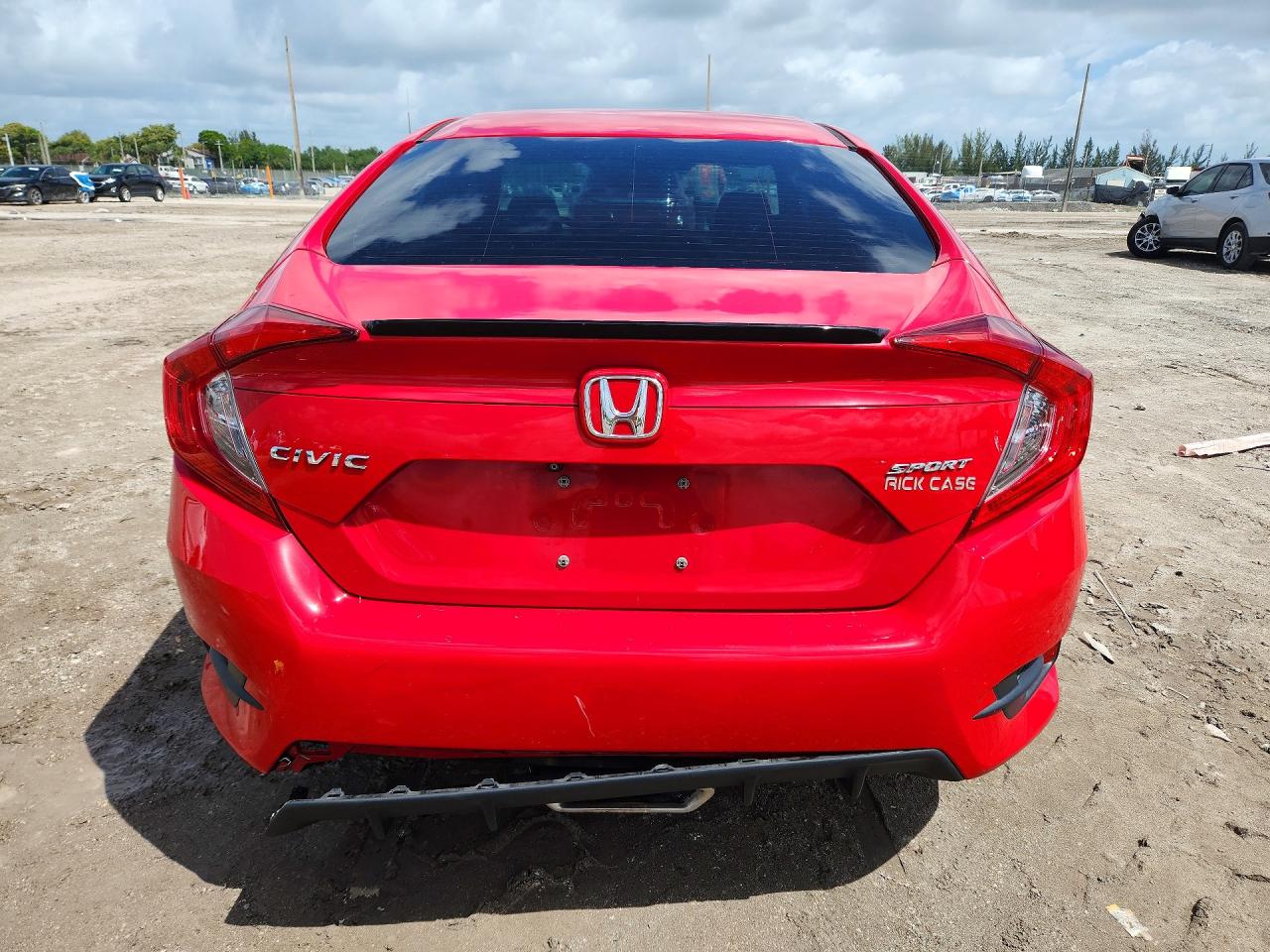 2019 Honda Civic Sport Red vin: 2HGFC2F85KH578279