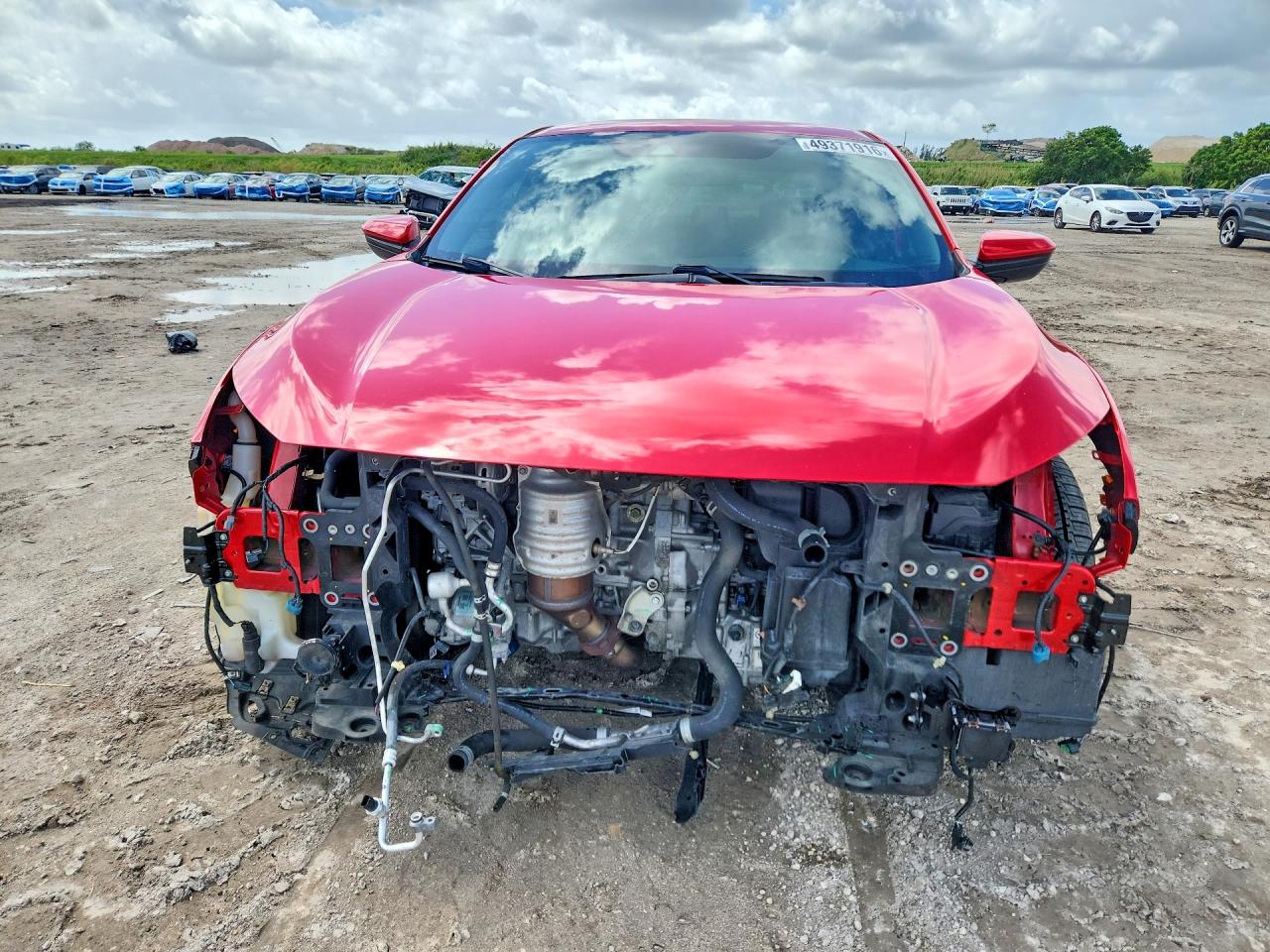 2019 Honda Civic Sport Red vin: 2HGFC2F85KH578279