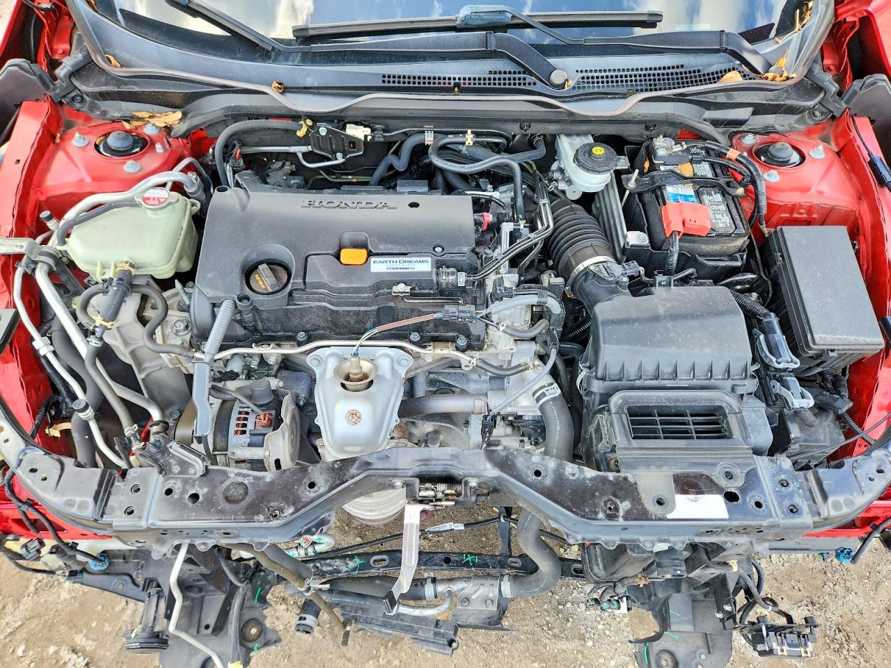 2019 Honda Civic Sport Red vin: 2HGFC2F85KH578279