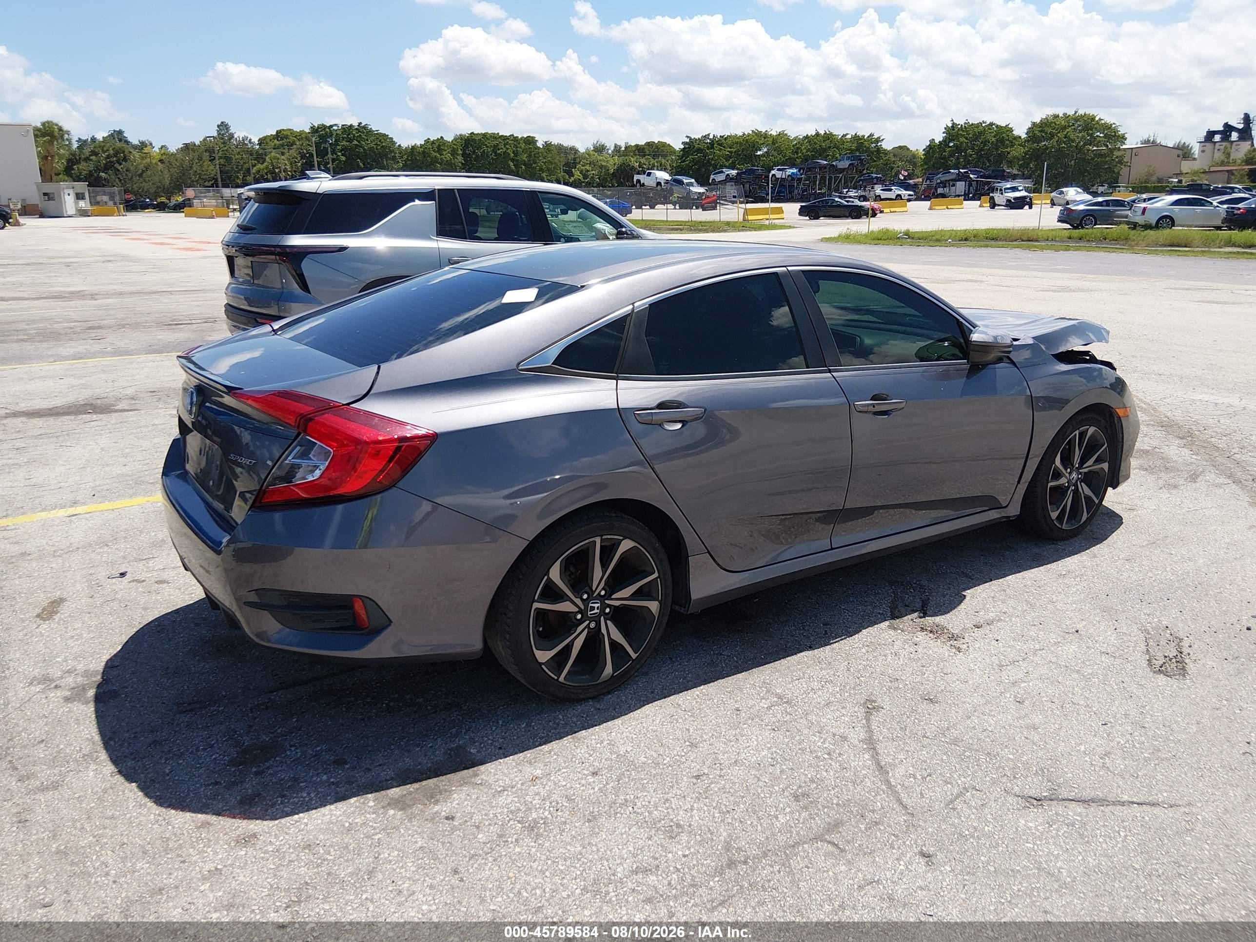 2020 Honda Civic Sport Gray vin: 2HGFC2F85LH514180
