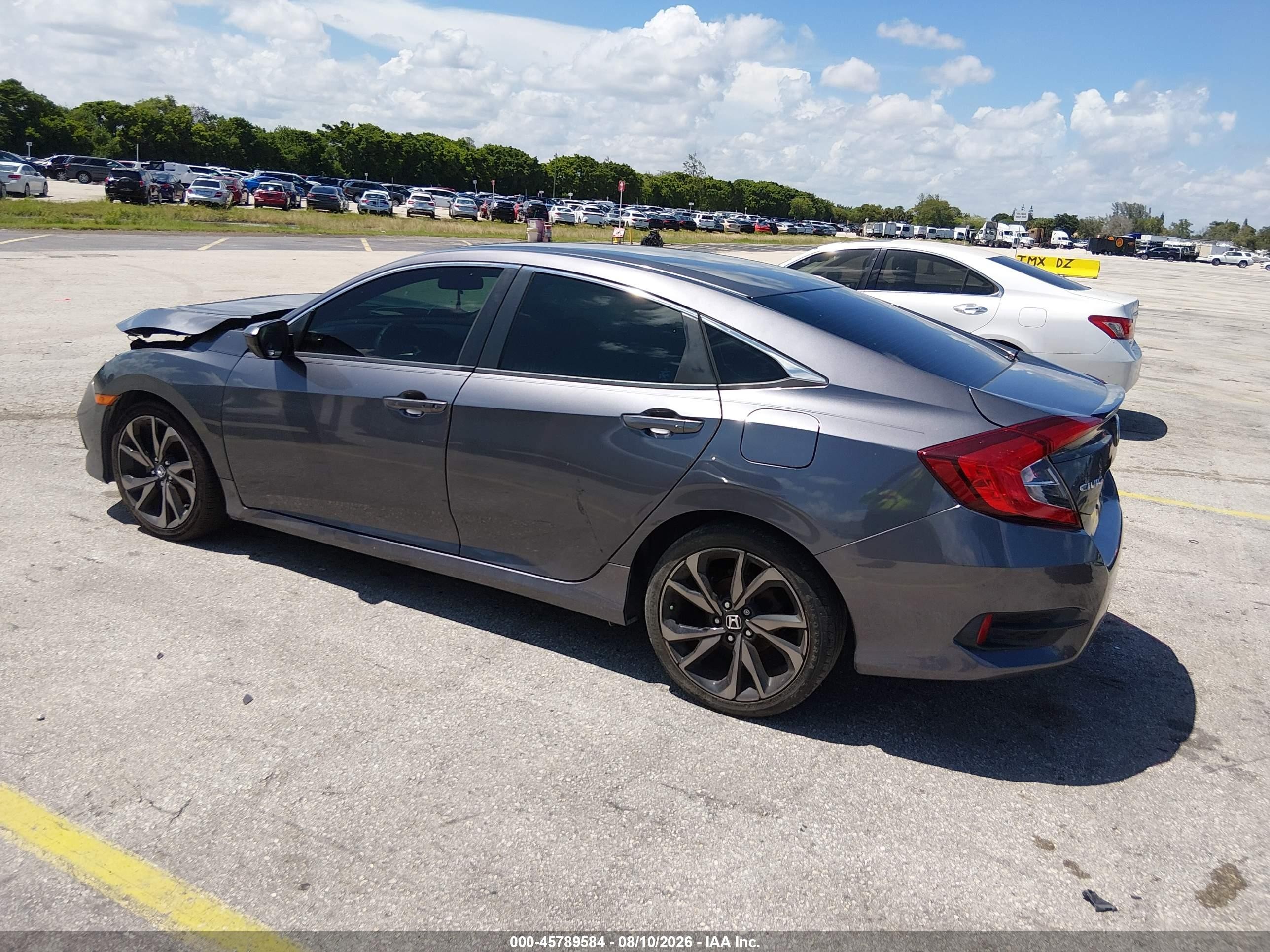 2020 Honda Civic Sport Gray vin: 2HGFC2F85LH514180