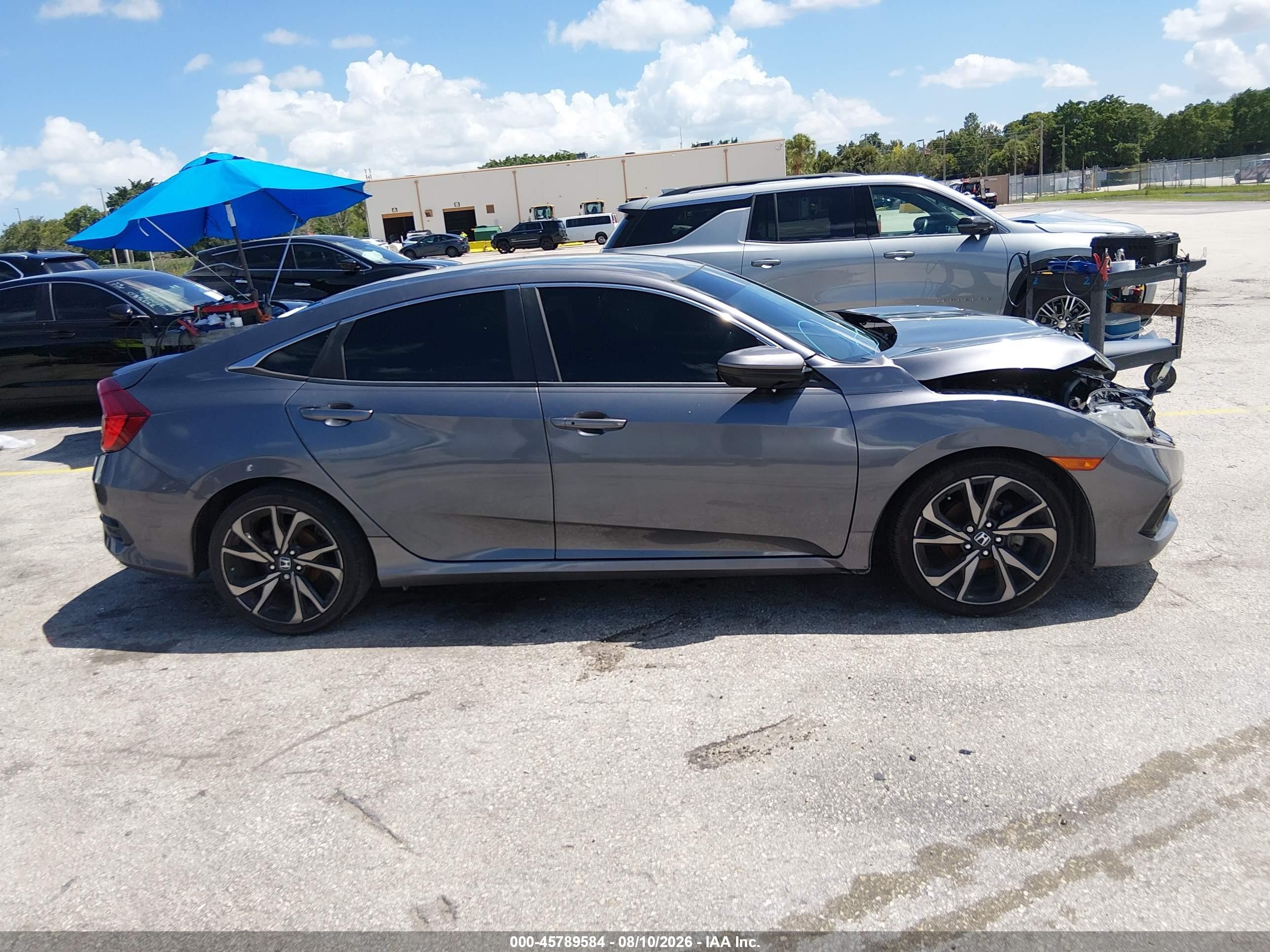 2020 Honda Civic Sport Gray vin: 2HGFC2F85LH514180