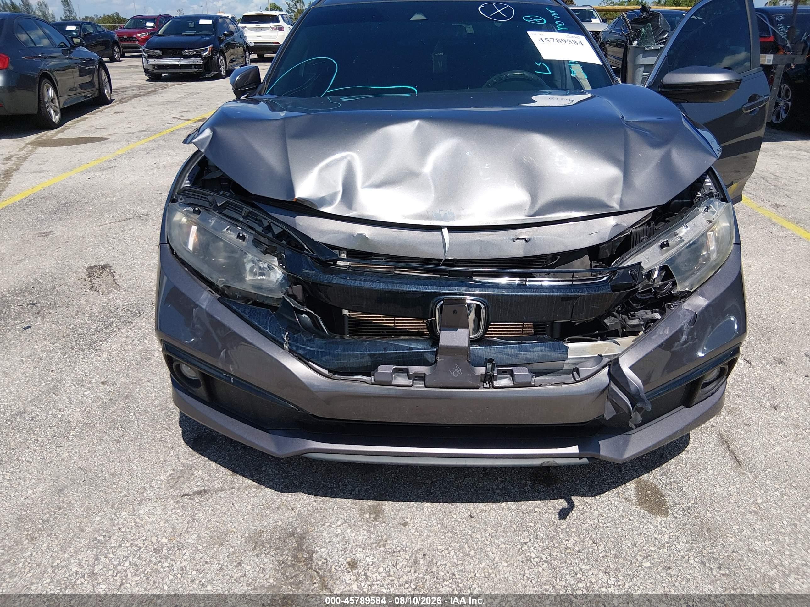 2020 Honda Civic Sport Gray vin: 2HGFC2F85LH514180