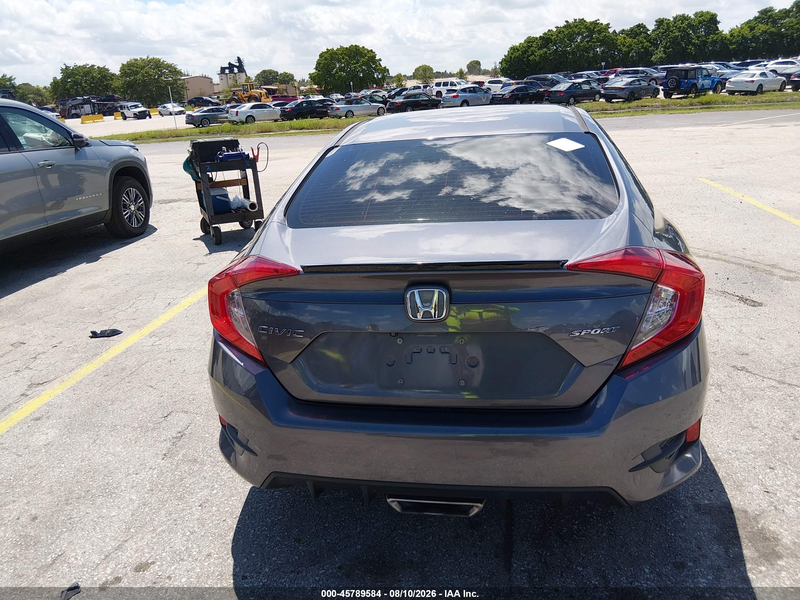 2020 Honda Civic Sport Gray vin: 2HGFC2F85LH514180