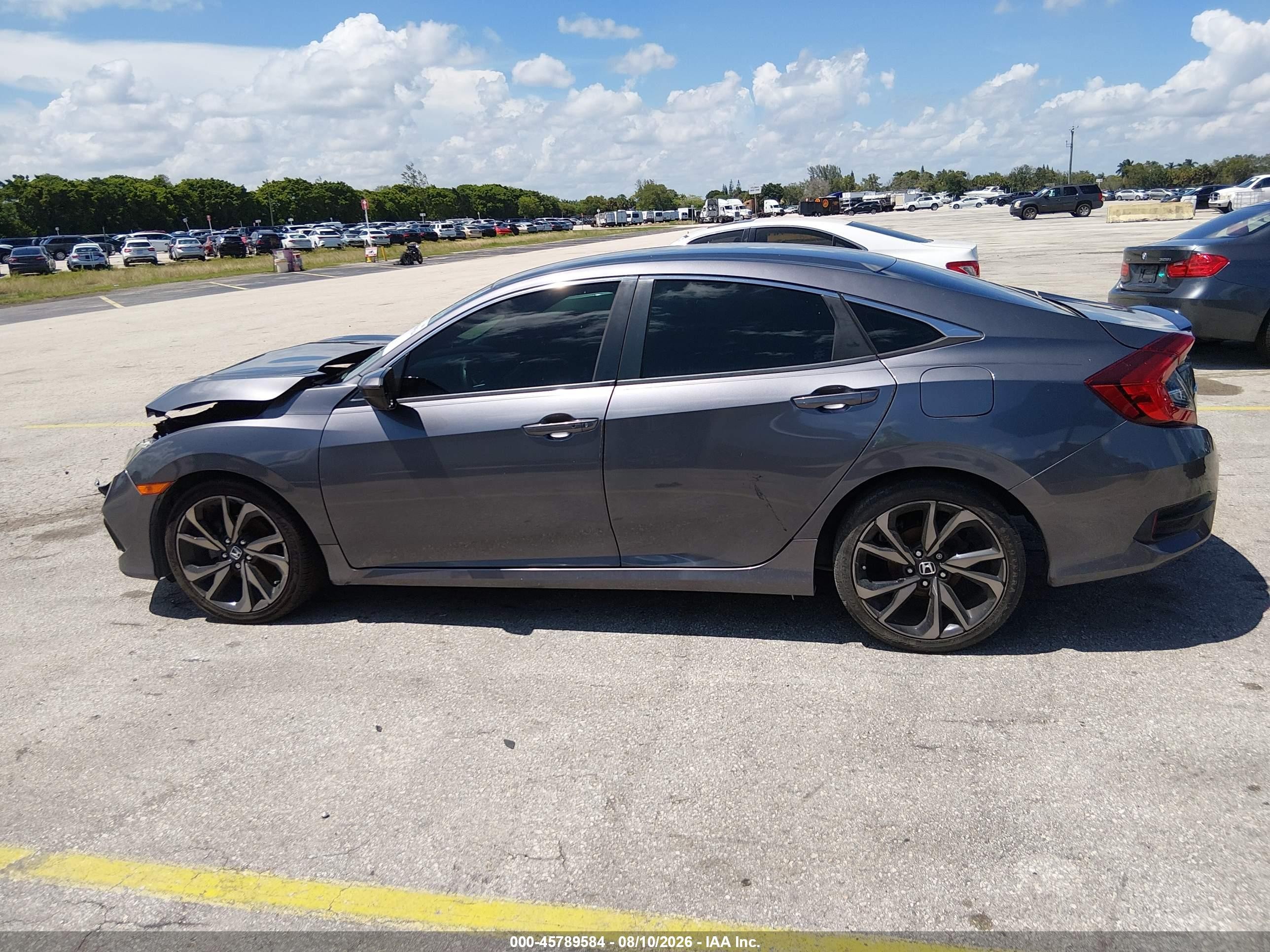 2020 Honda Civic Sport Gray vin: 2HGFC2F85LH514180