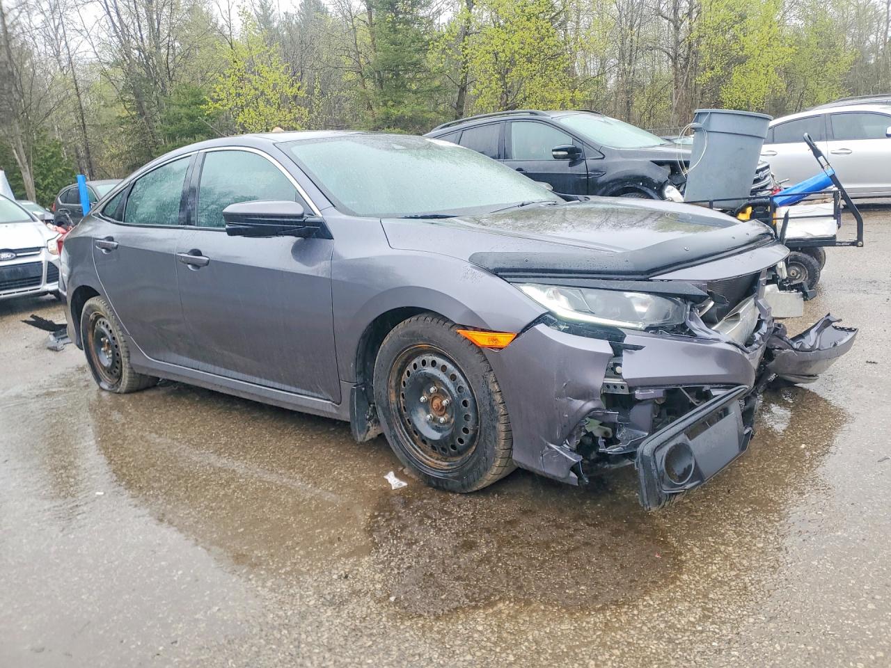 2019 Honda Civic Sport Gray vin: 2HGFC2F86KH016049