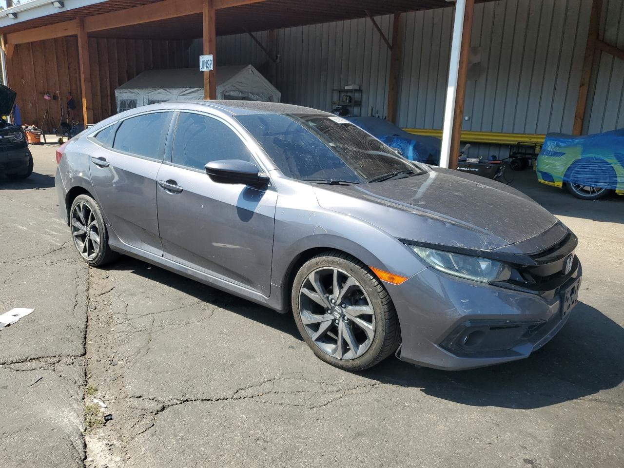 2019 Honda Civic Sport Gray vin: 2HGFC2F86KH561460