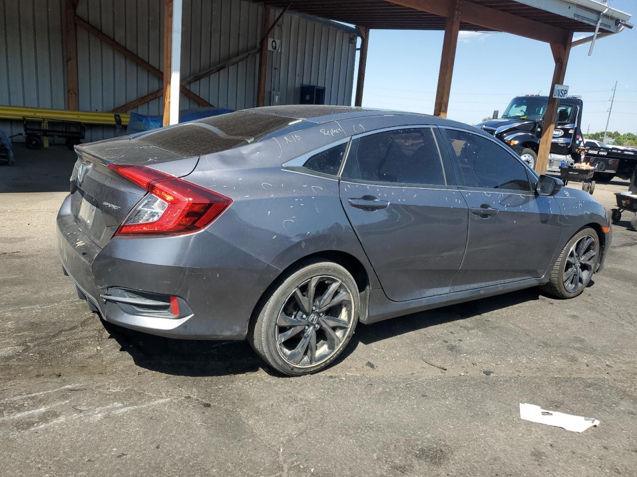 2019 Honda Civic Sport Gray vin: 2HGFC2F86KH561460