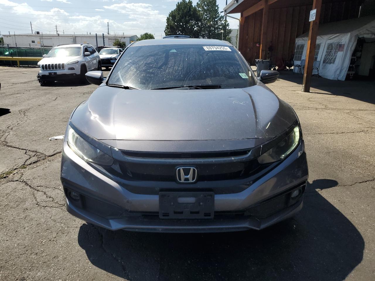 2019 Honda Civic Sport Gray vin: 2HGFC2F86KH561460