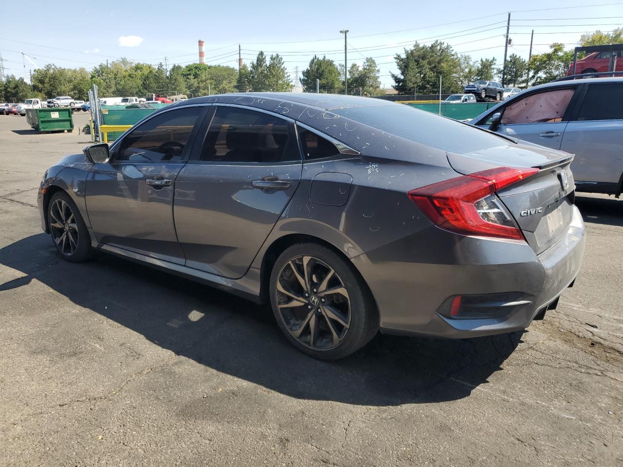 2019 Honda Civic Sport Gray vin: 2HGFC2F86KH561460