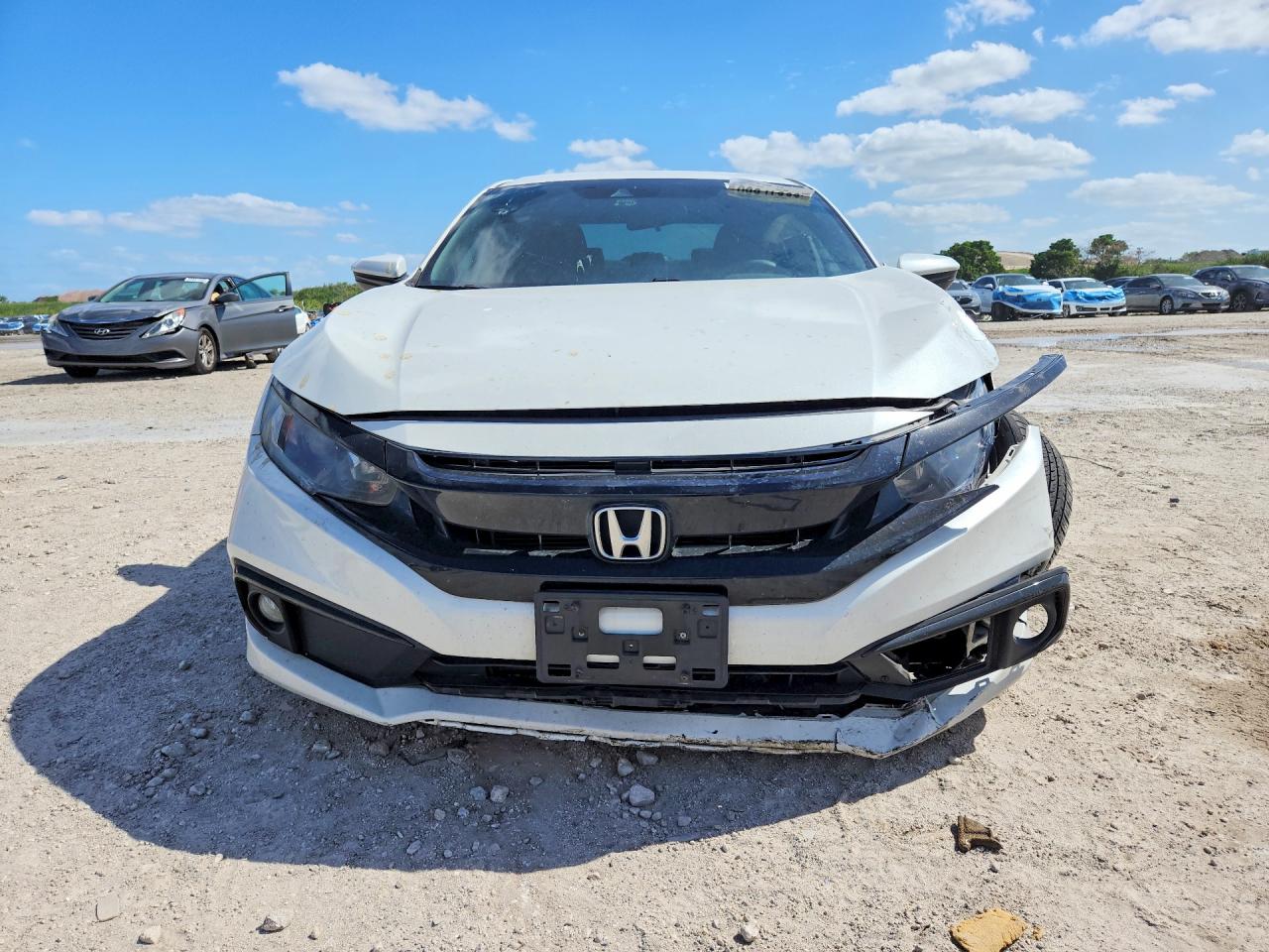 2020 Honda Civic Sport White vin: 2HGFC2F86LH514446