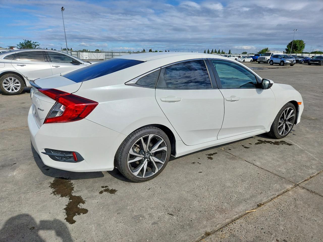 2021 Honda Civic Sport White vin: 2HGFC2F86MH517526