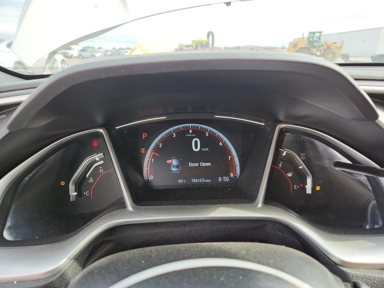 2021 Honda Civic Sport White vin: 2HGFC2F86MH517526 Damage: Warning - Tire Pressure, On, Unacceptable