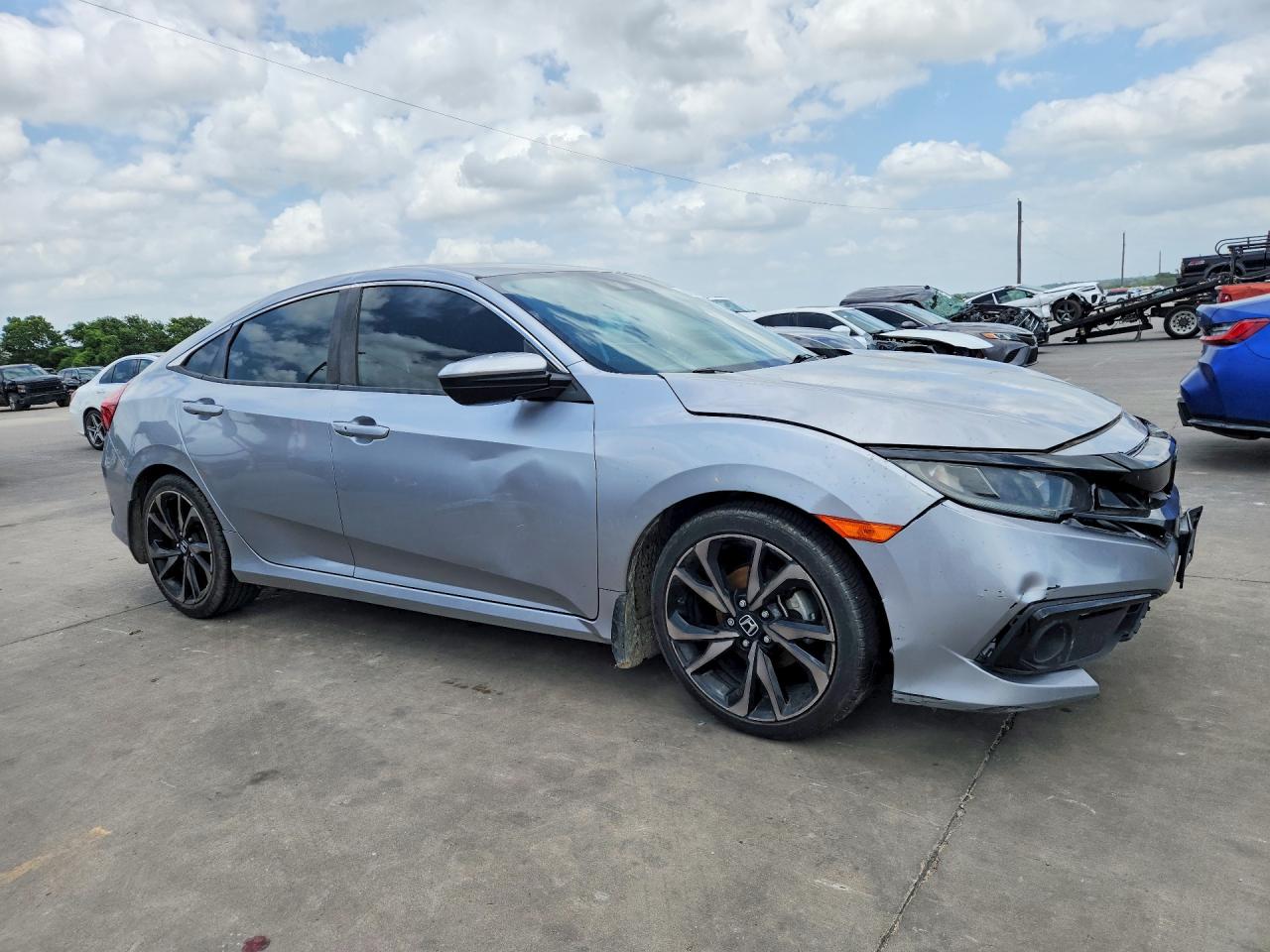 2021 Honda Civic Sport Silver vin: 2HGFC2F86MH527294