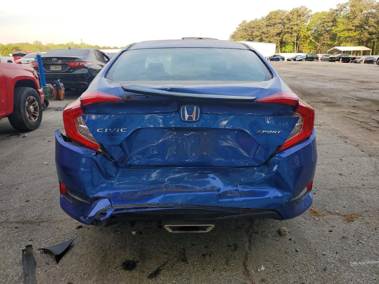 2021 Honda Civic Sport Blue vin: 2HGFC2F86MH527540