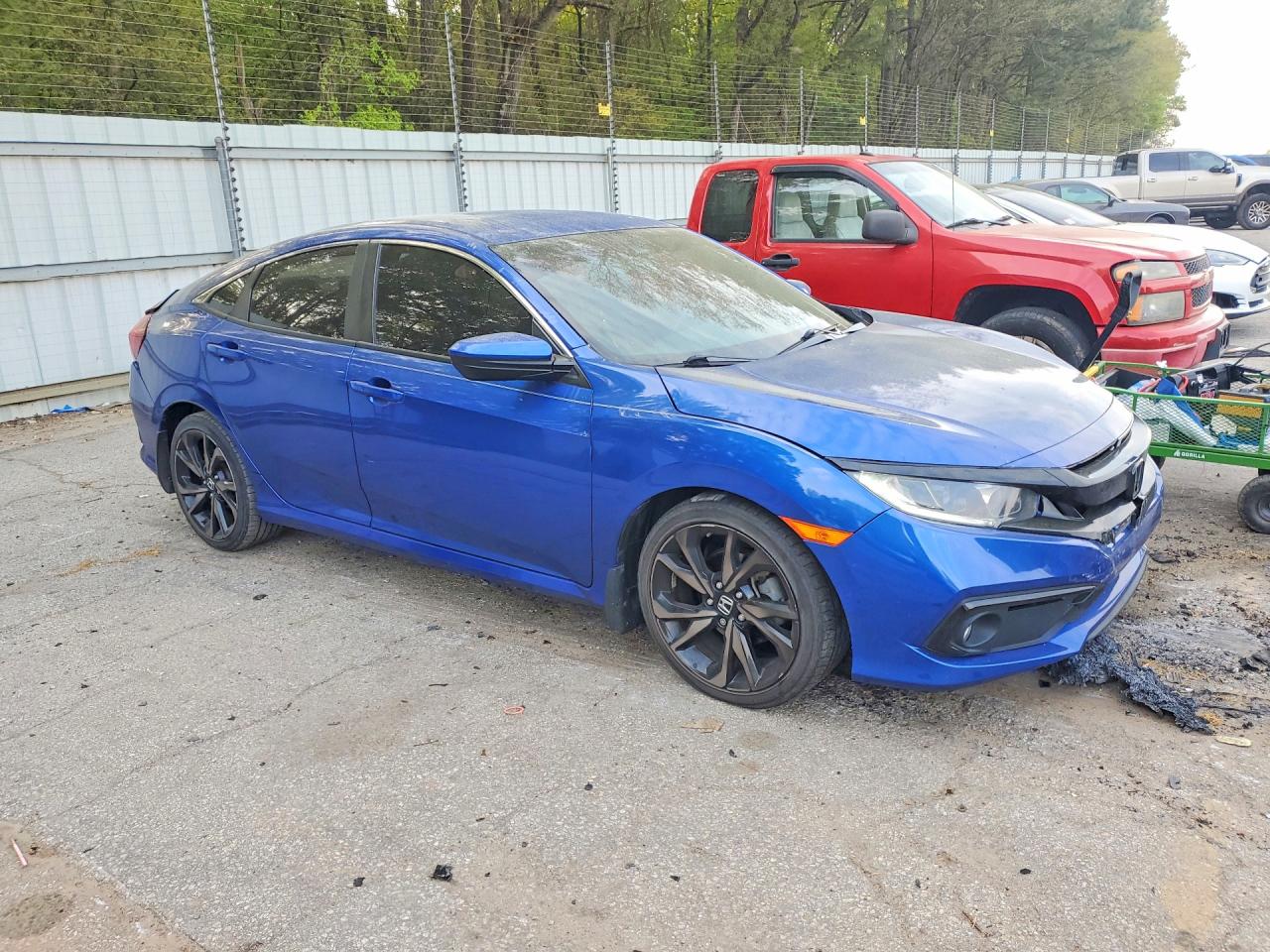 2021 Honda Civic Sport Blue vin: 2HGFC2F86MH527540