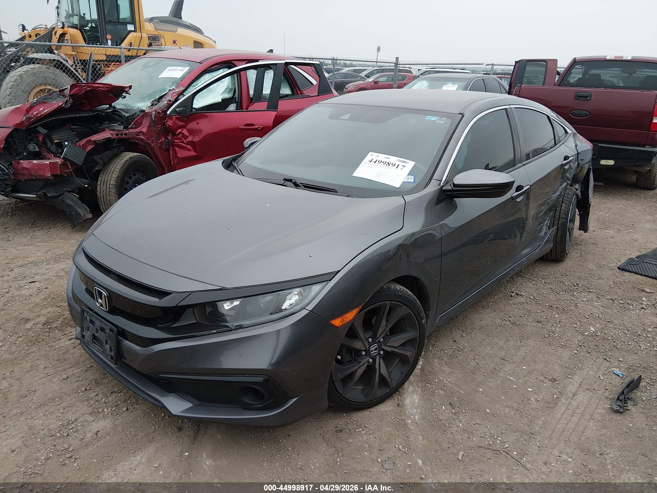 2021 Honda Civic Sport Gray vin: 2HGFC2F86MH548579