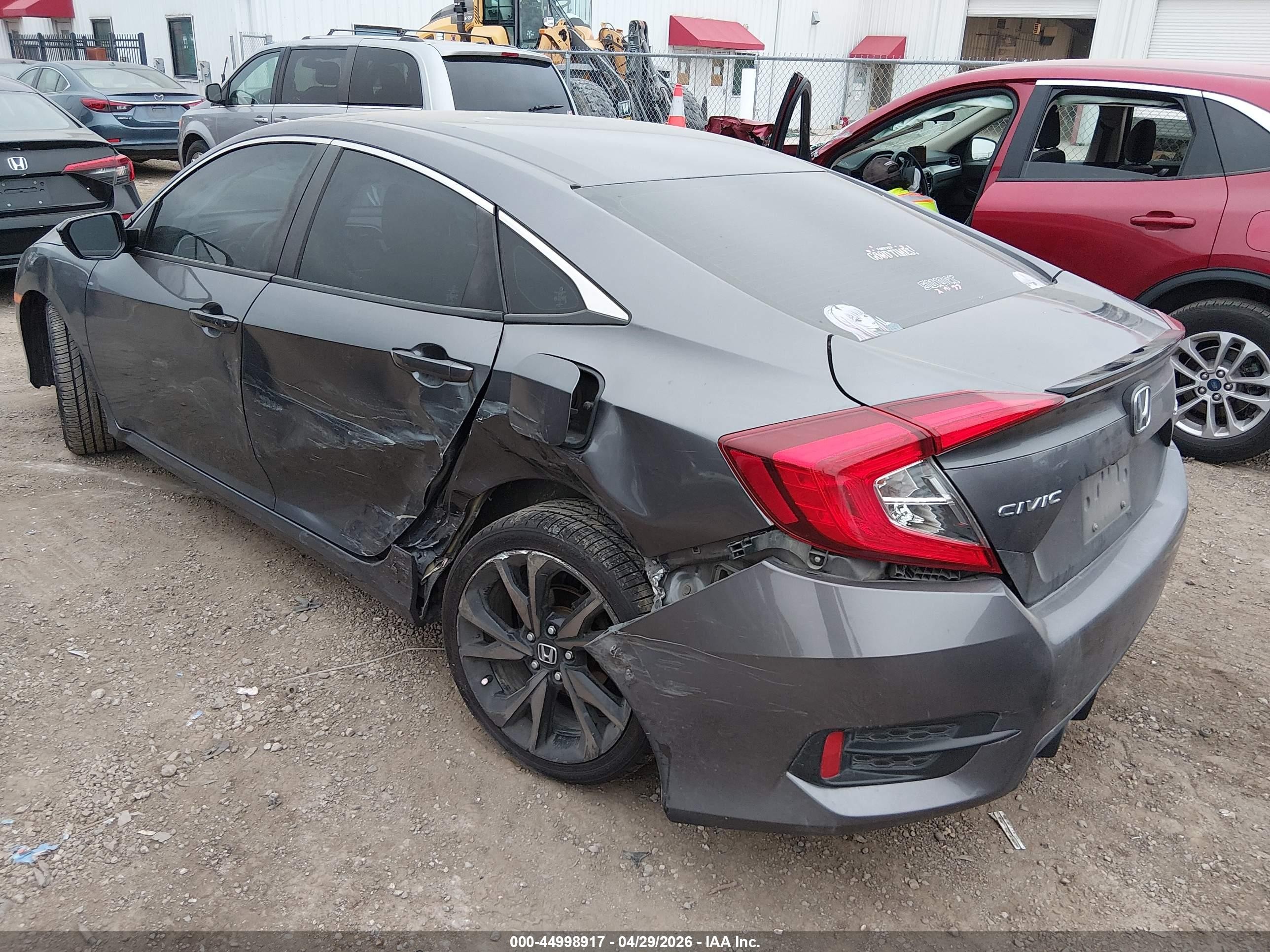 2021 Honda Civic Sport Gray vin: 2HGFC2F86MH548579