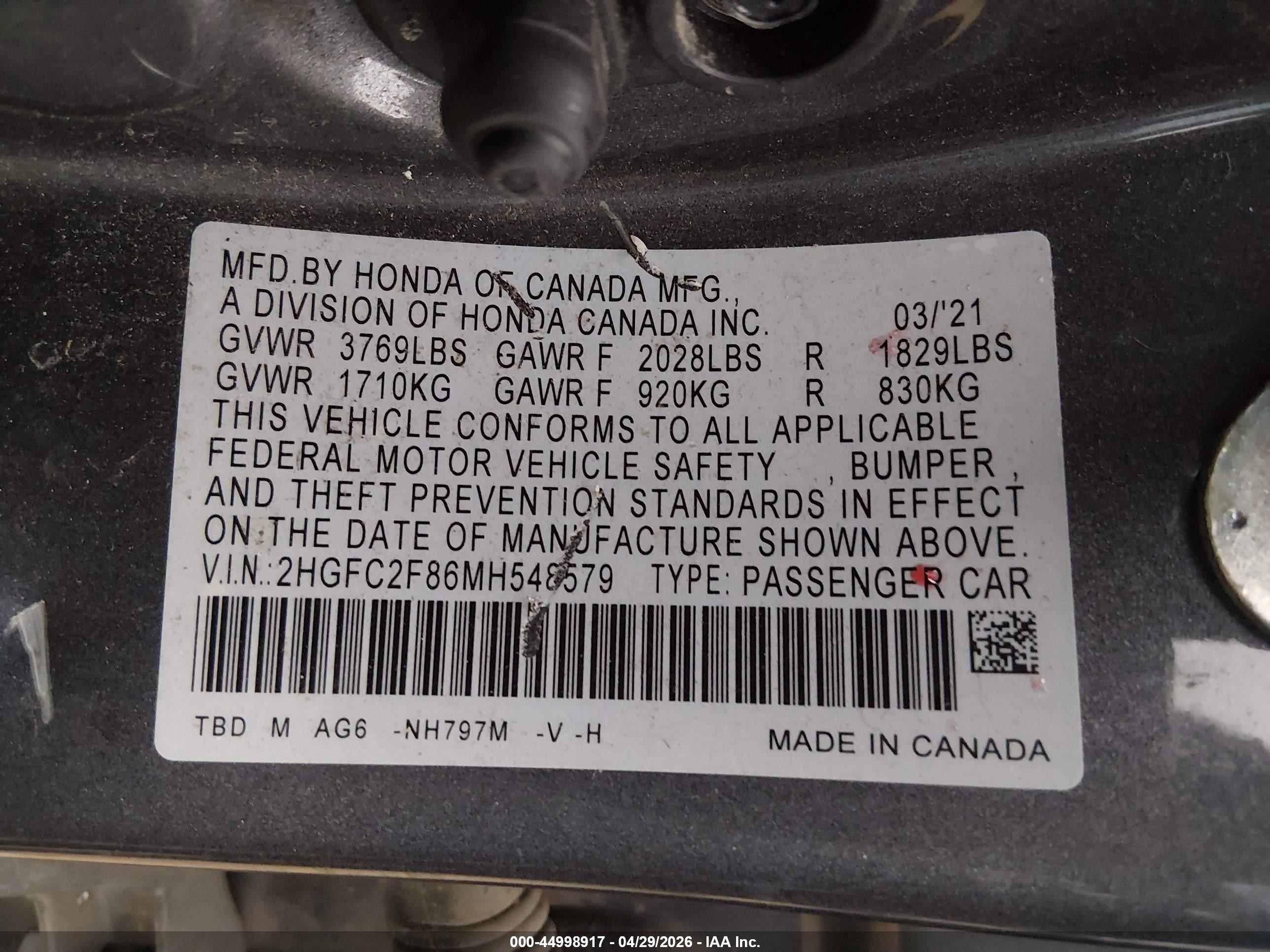 2021 Honda Civic Sport Gray vin: 2HGFC2F86MH548579