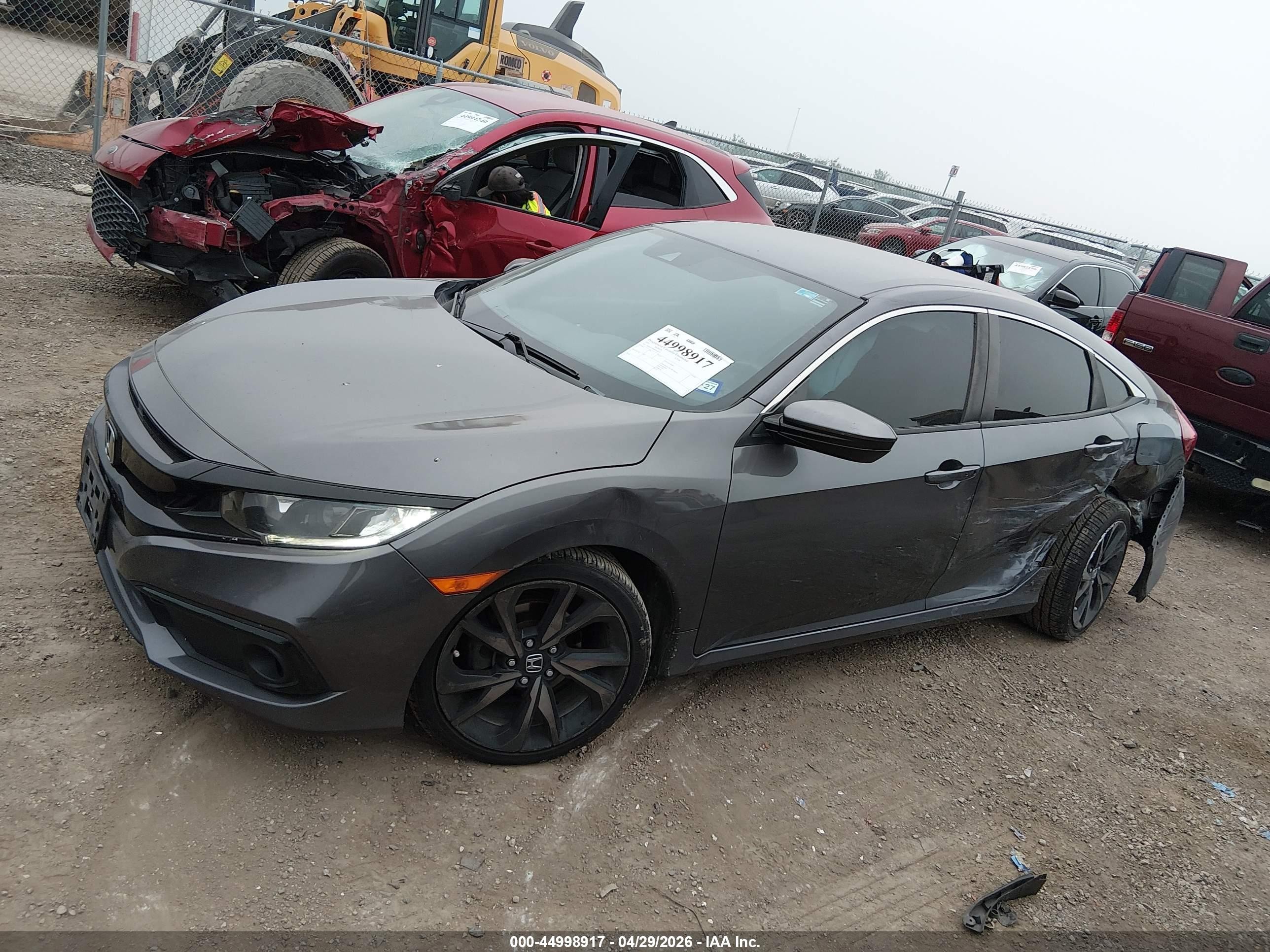 2021 Honda Civic Sport Gray vin: 2HGFC2F86MH548579