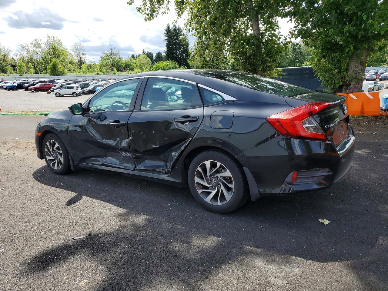 2016 Honda Civic Ex Black vin: 2HGFC2F87GH548739
