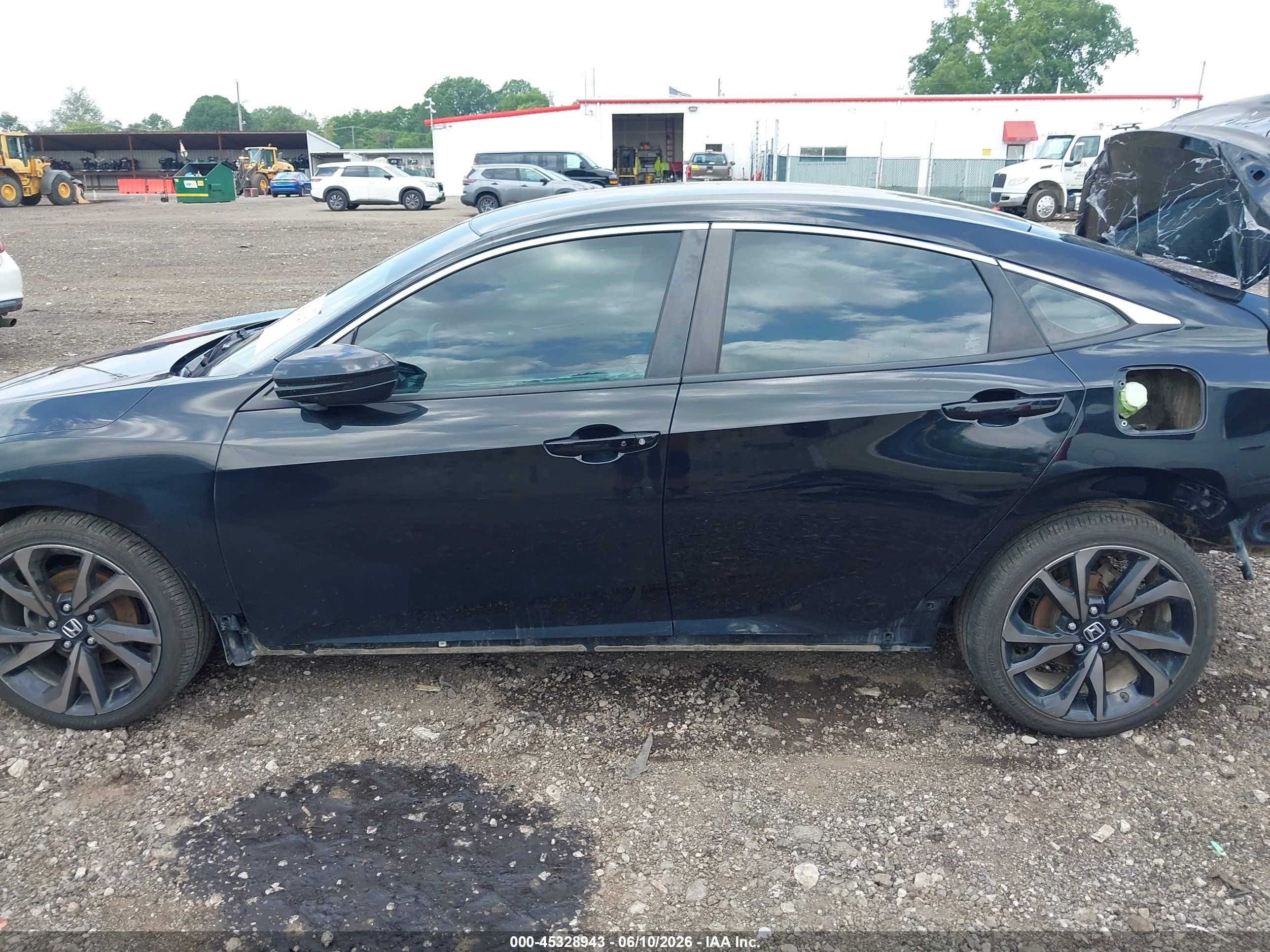 2019 Honda Civic Sport Black vin: 2HGFC2F88KH589728