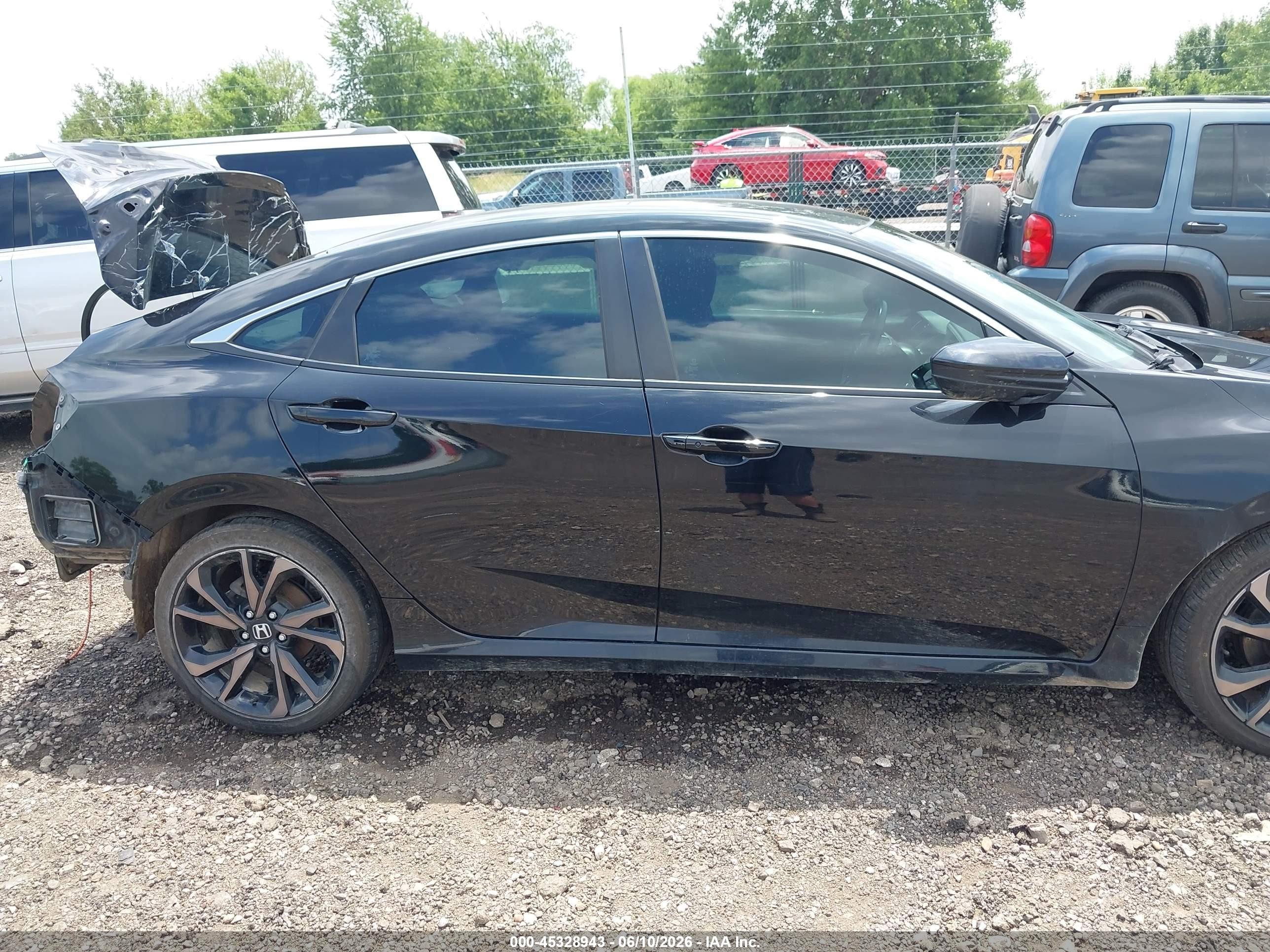 2019 Honda Civic Sport Black vin: 2HGFC2F88KH589728