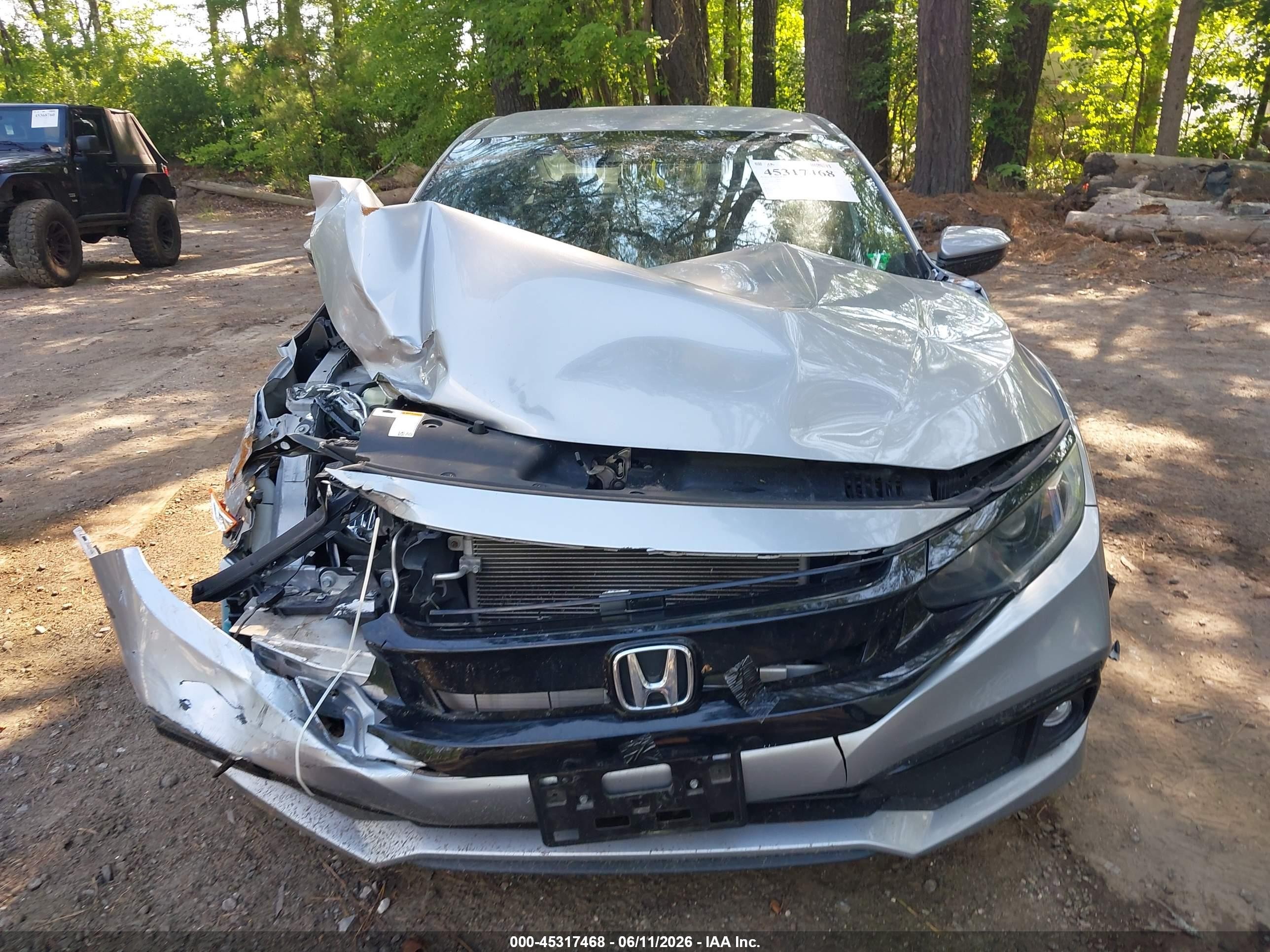 2019 Honda Civic Sport Gray vin: 2HGFC2F88KH600758