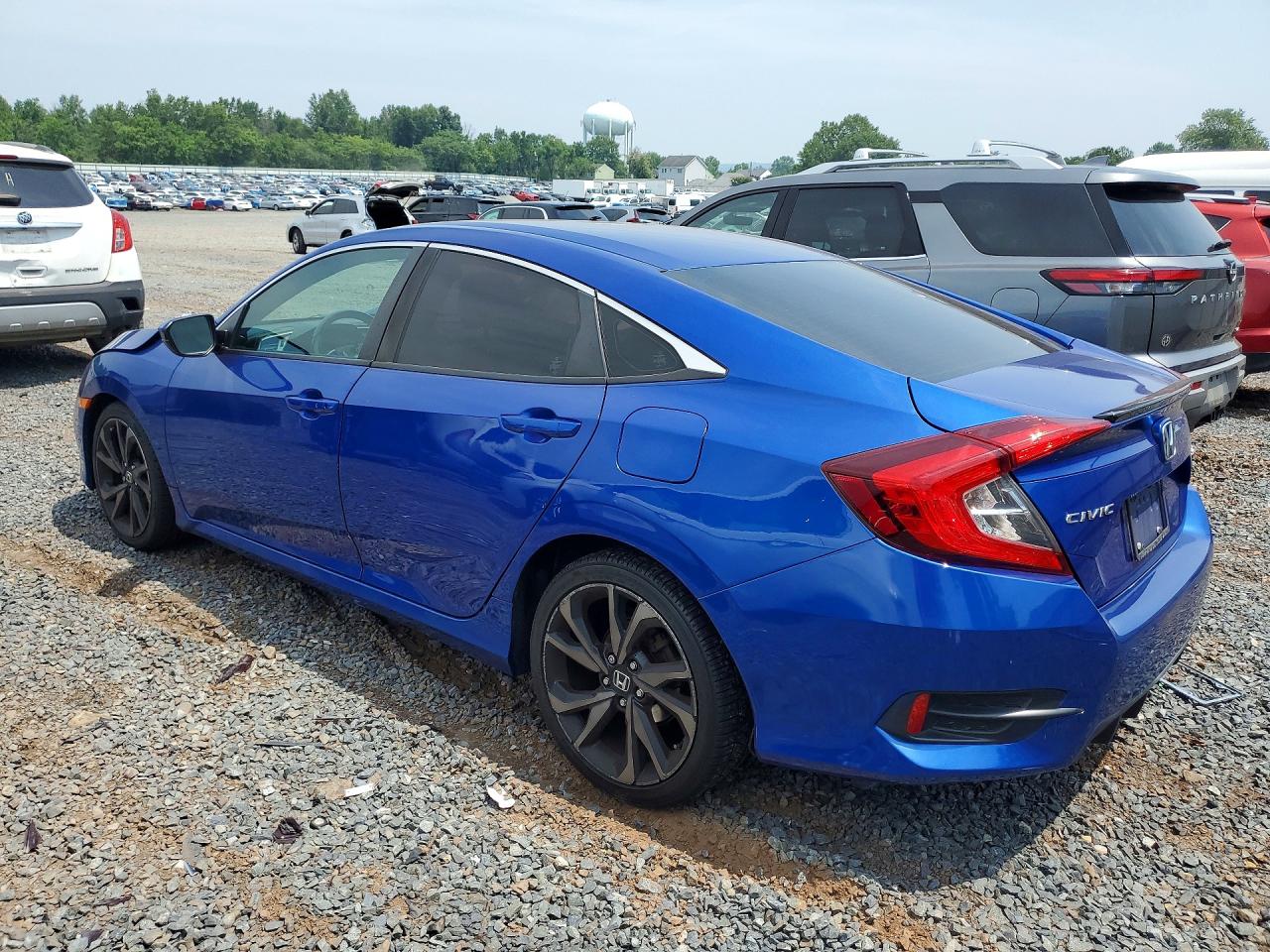 2020 Honda Civic Sport Blue vin: 2HGFC2F88LH525898