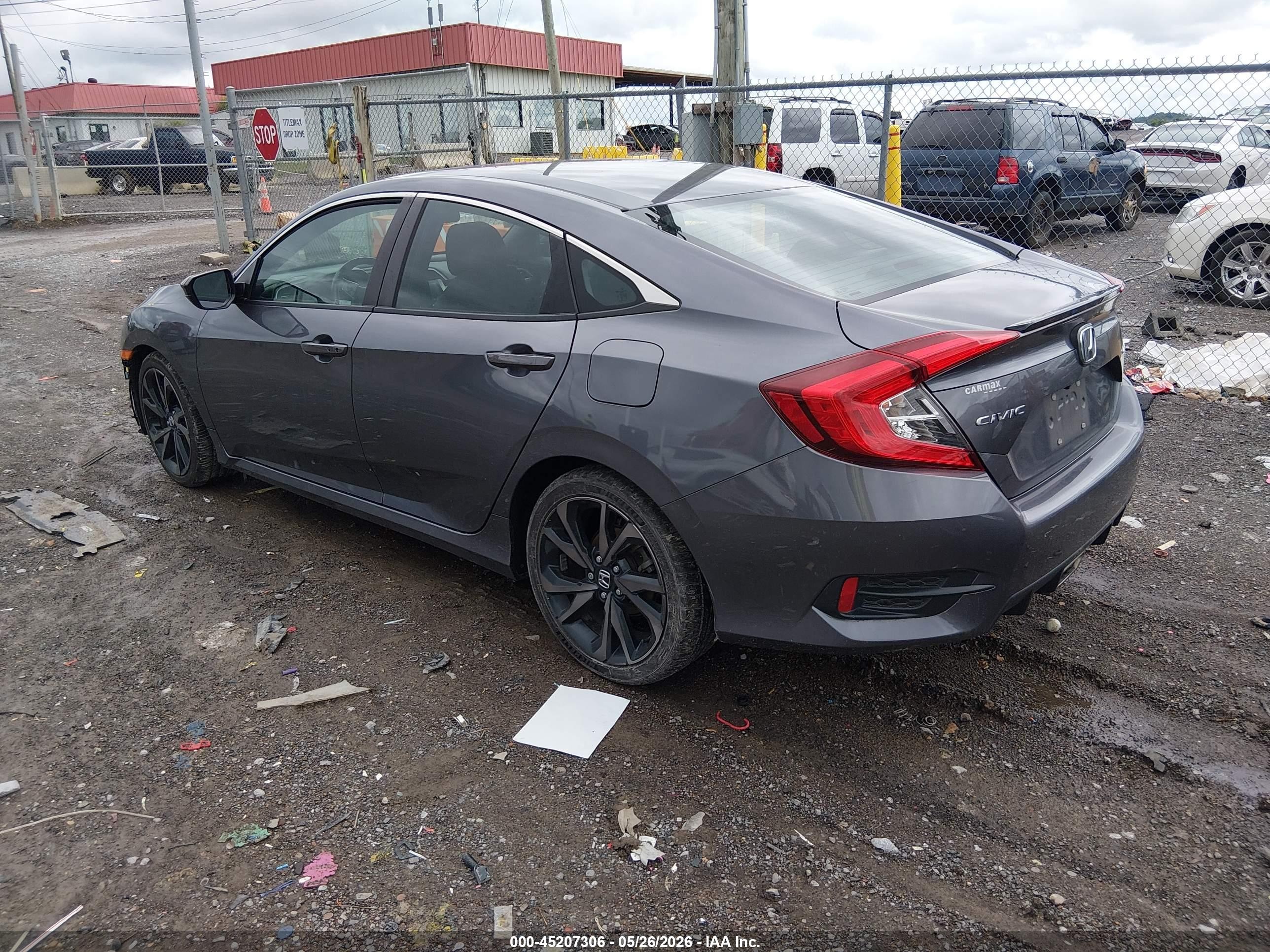2020 Honda Civic Sport Black vin: 2HGFC2F88LH548078