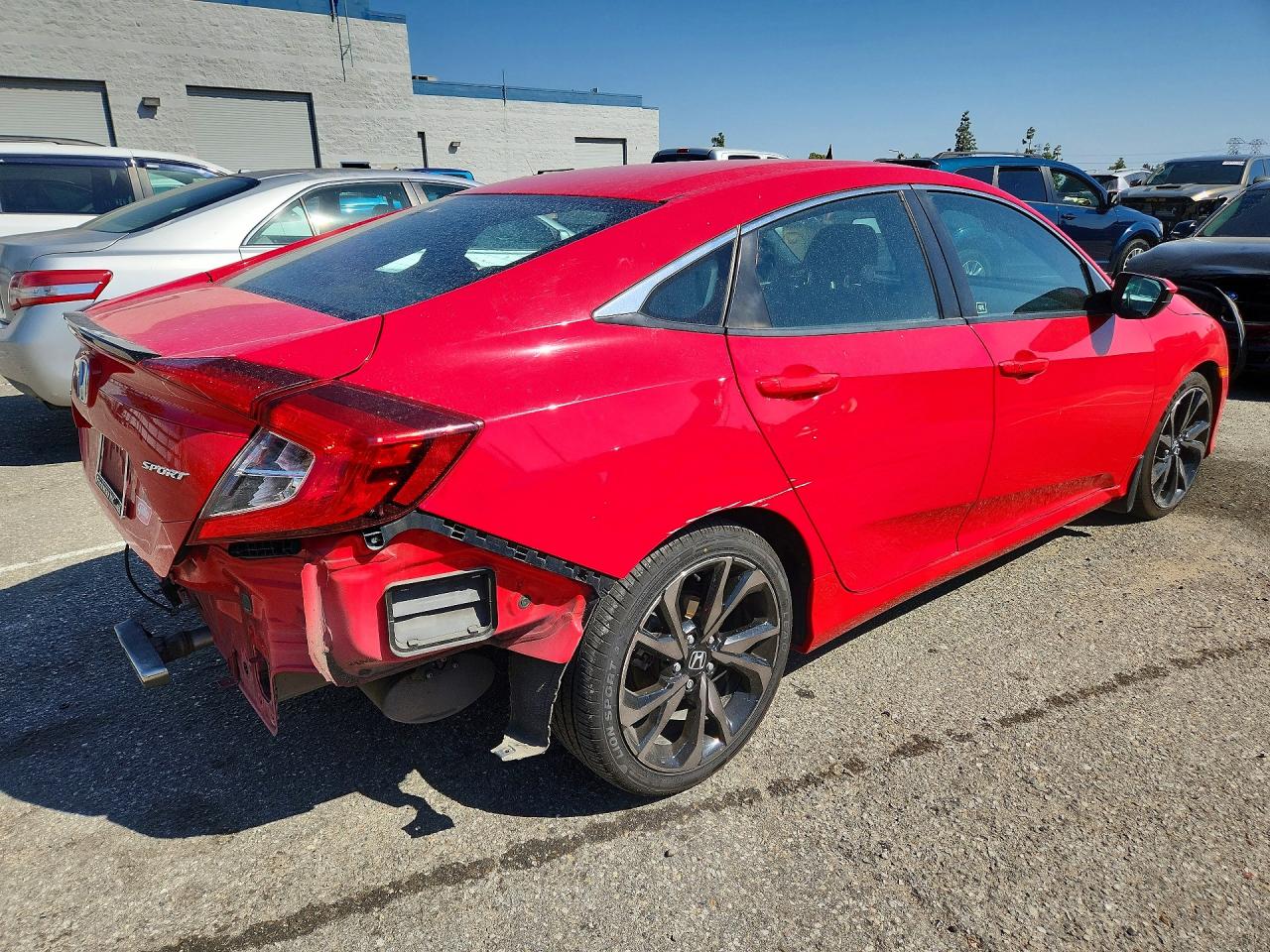 2021 Honda Civic Sport Red vin: 2HGFC2F88MH537549