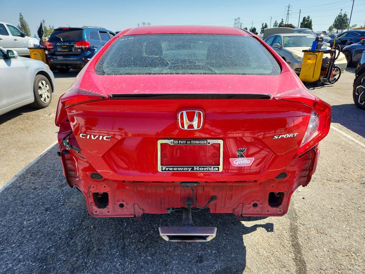2021 Honda Civic Sport Red vin: 2HGFC2F88MH537549