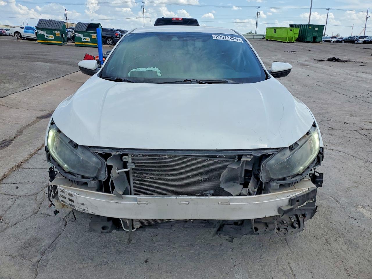 2019 Honda Civic Sport White vin: 2HGFC2F89KH505965