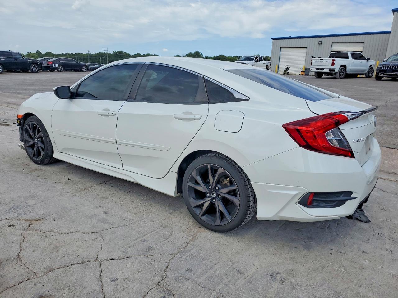 2019 Honda Civic Sport White vin: 2HGFC2F89KH505965