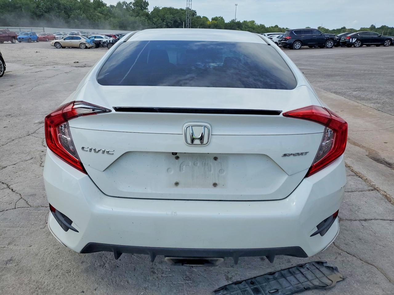 2019 Honda Civic Sport White vin: 2HGFC2F89KH505965