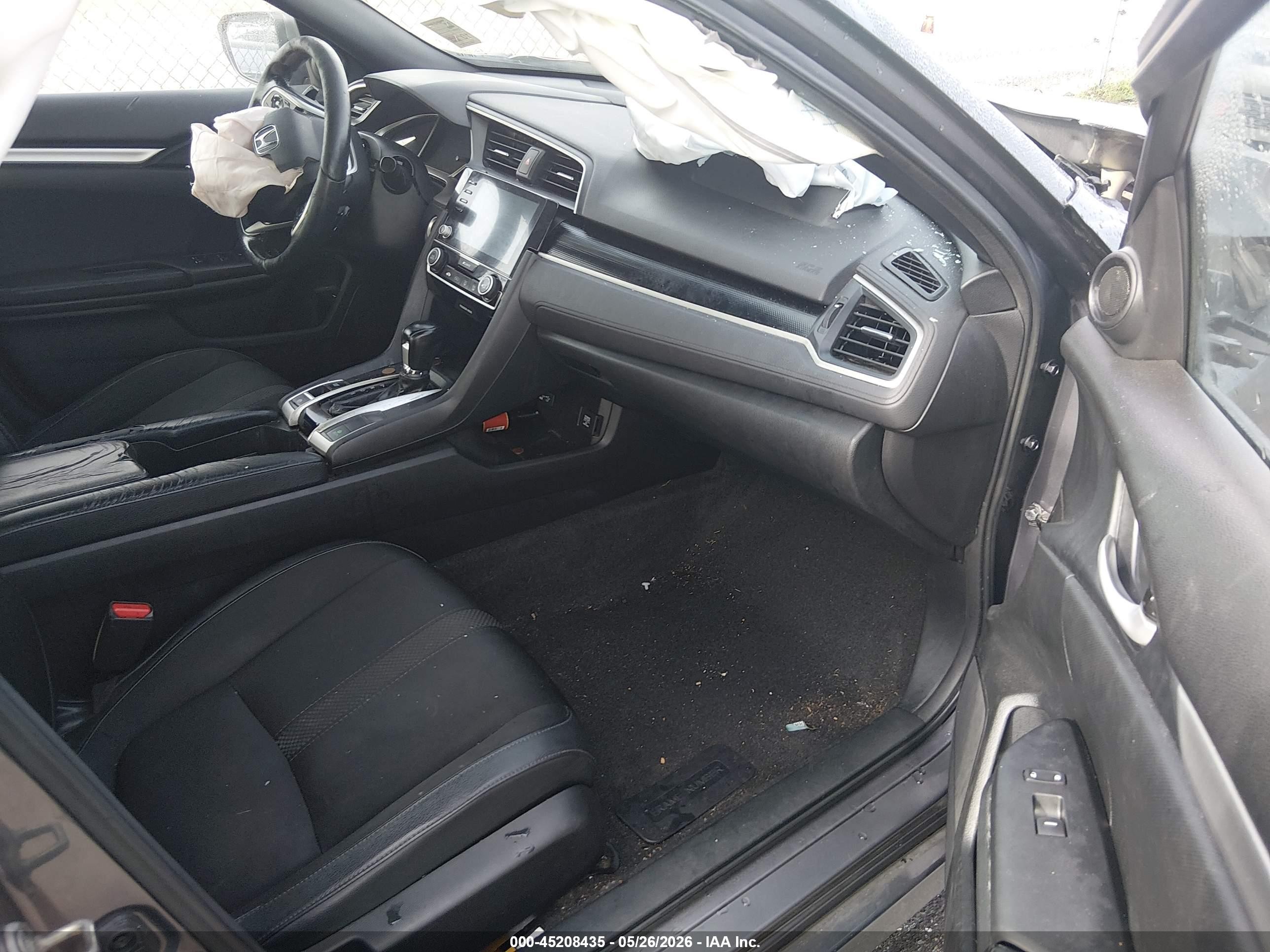2019 Honda Civic Sport Gray vin: 2HGFC2F89KH537878