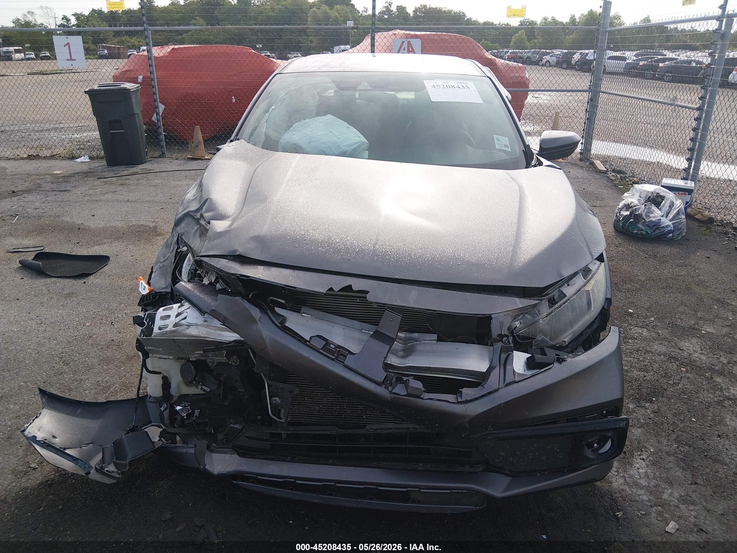 2019 Honda Civic Sport Gray vin: 2HGFC2F89KH537878